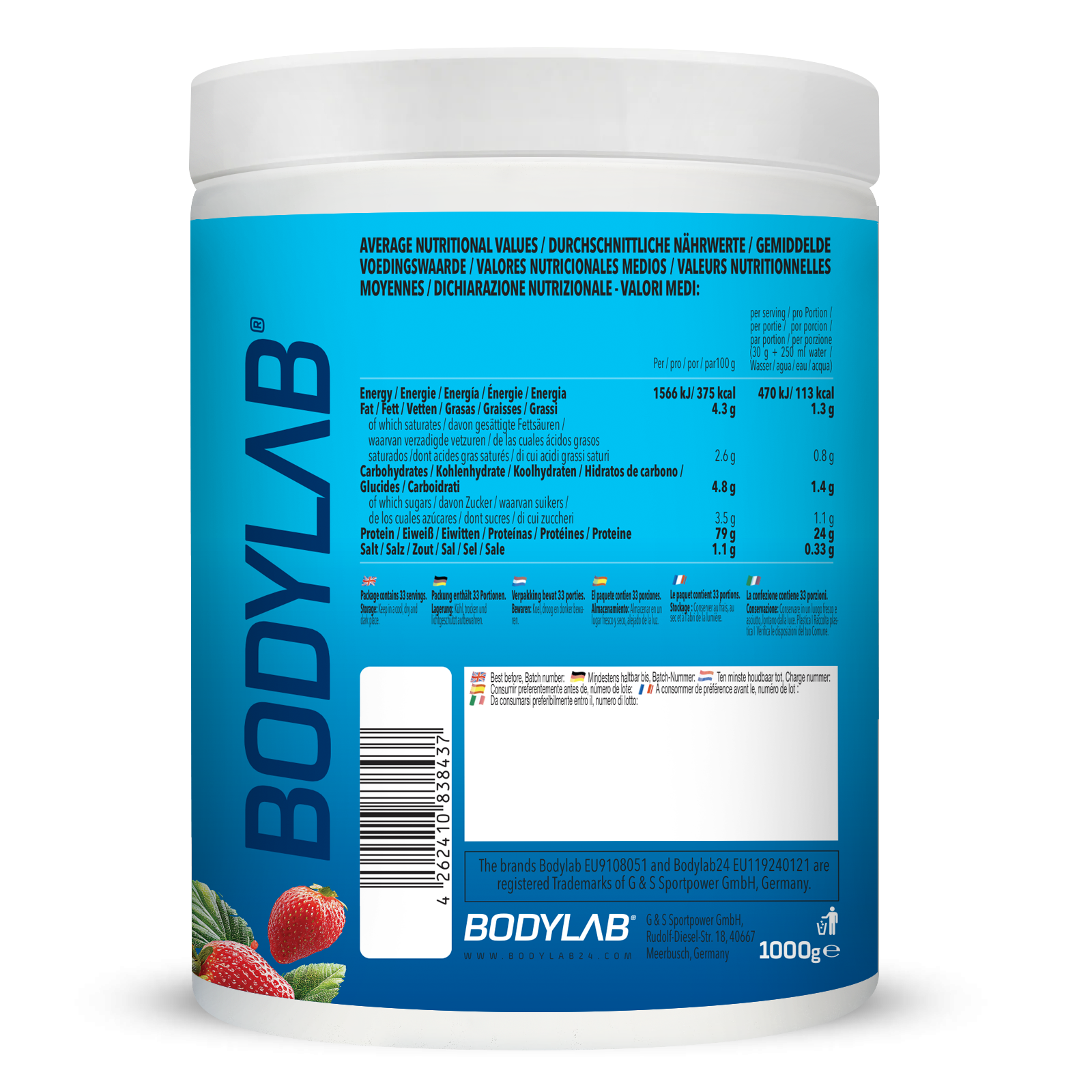 3K-Protein (1000g) Strawberry Heaven