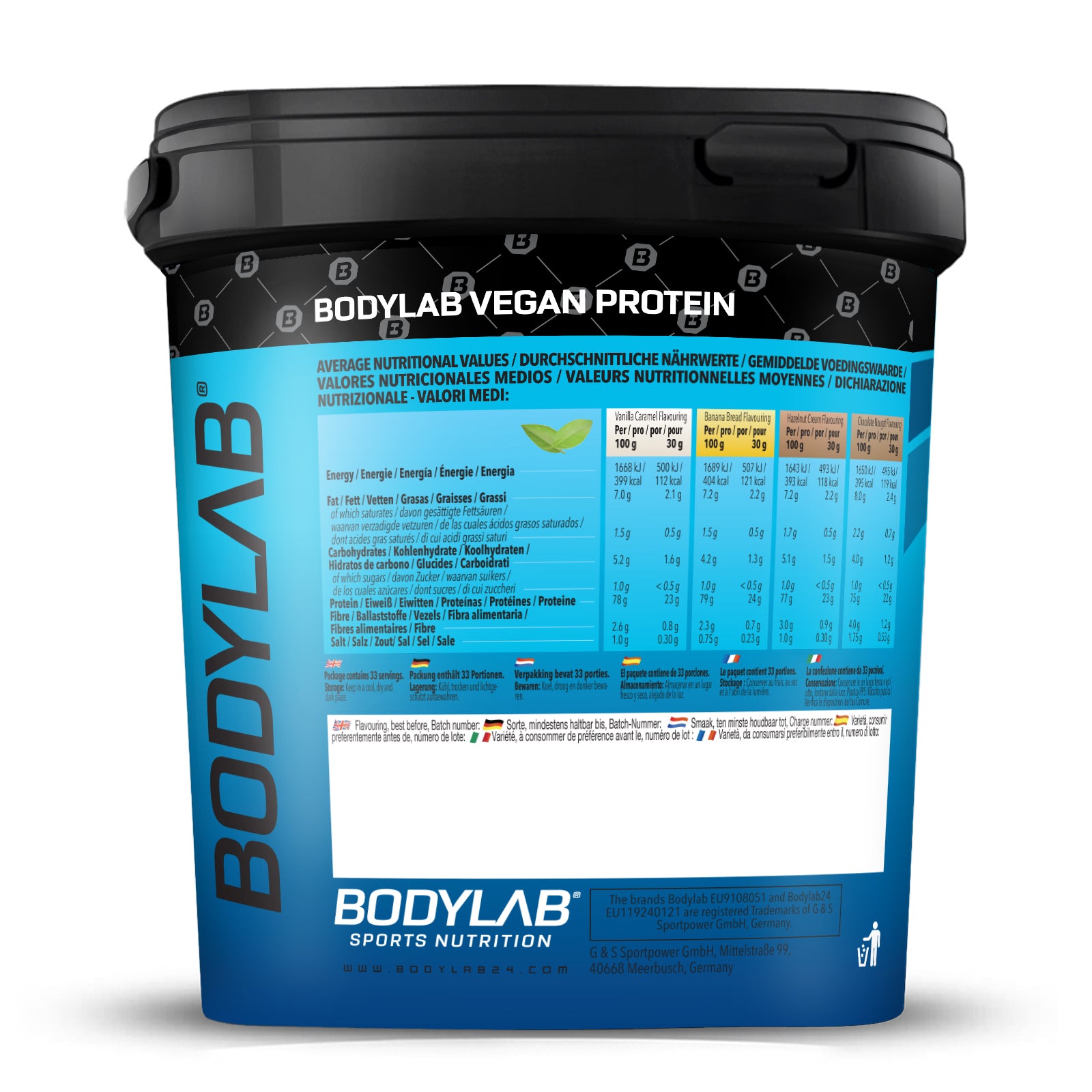3 x Vegan Protein (1000g)