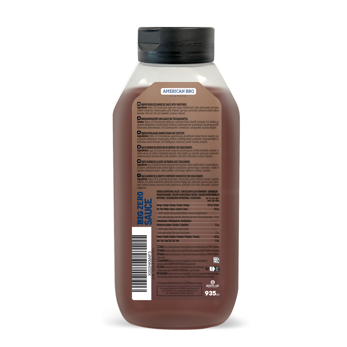 BIG ZERO Sauce (935ml) American BBQ