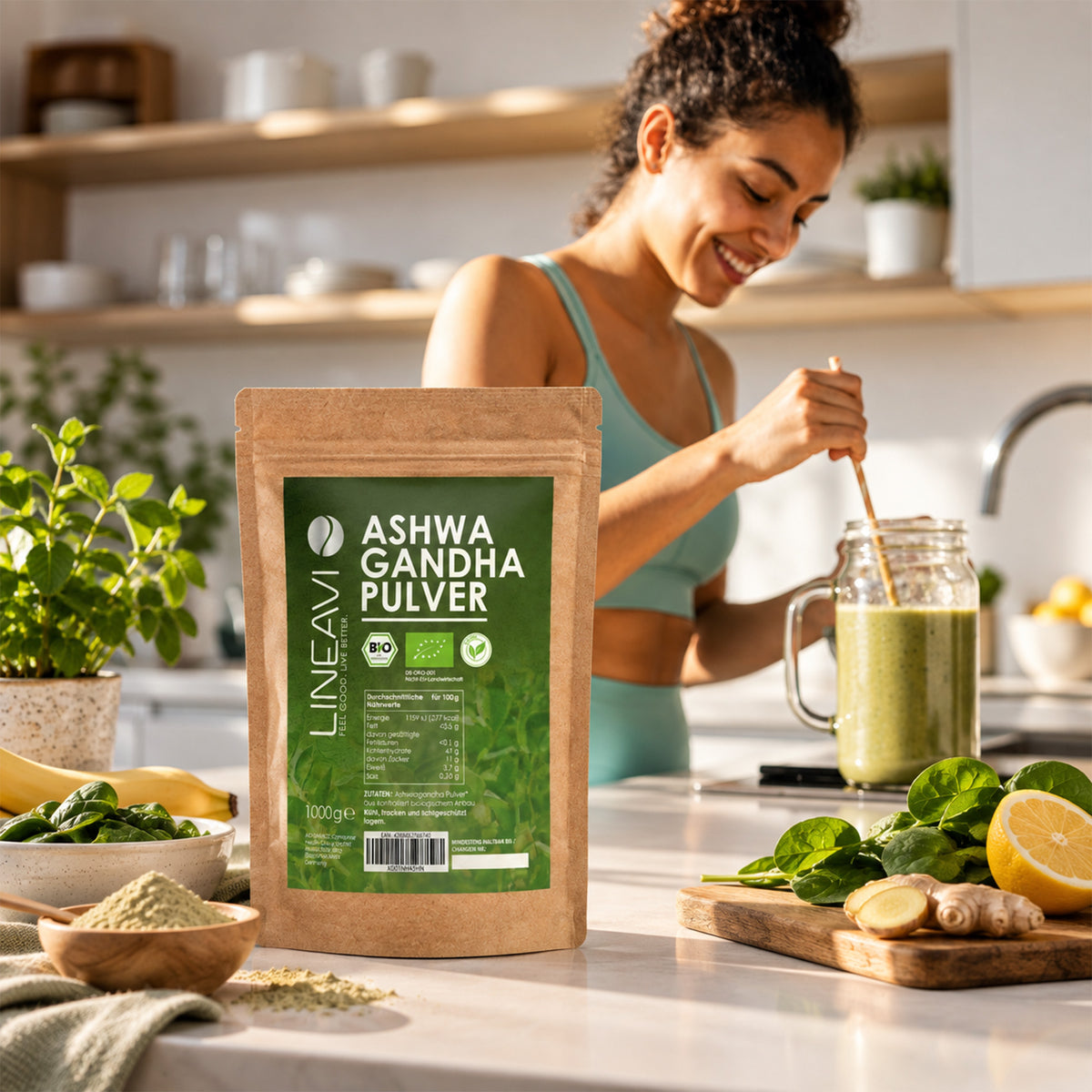 Bio Ashwagandhapulver (1000g)