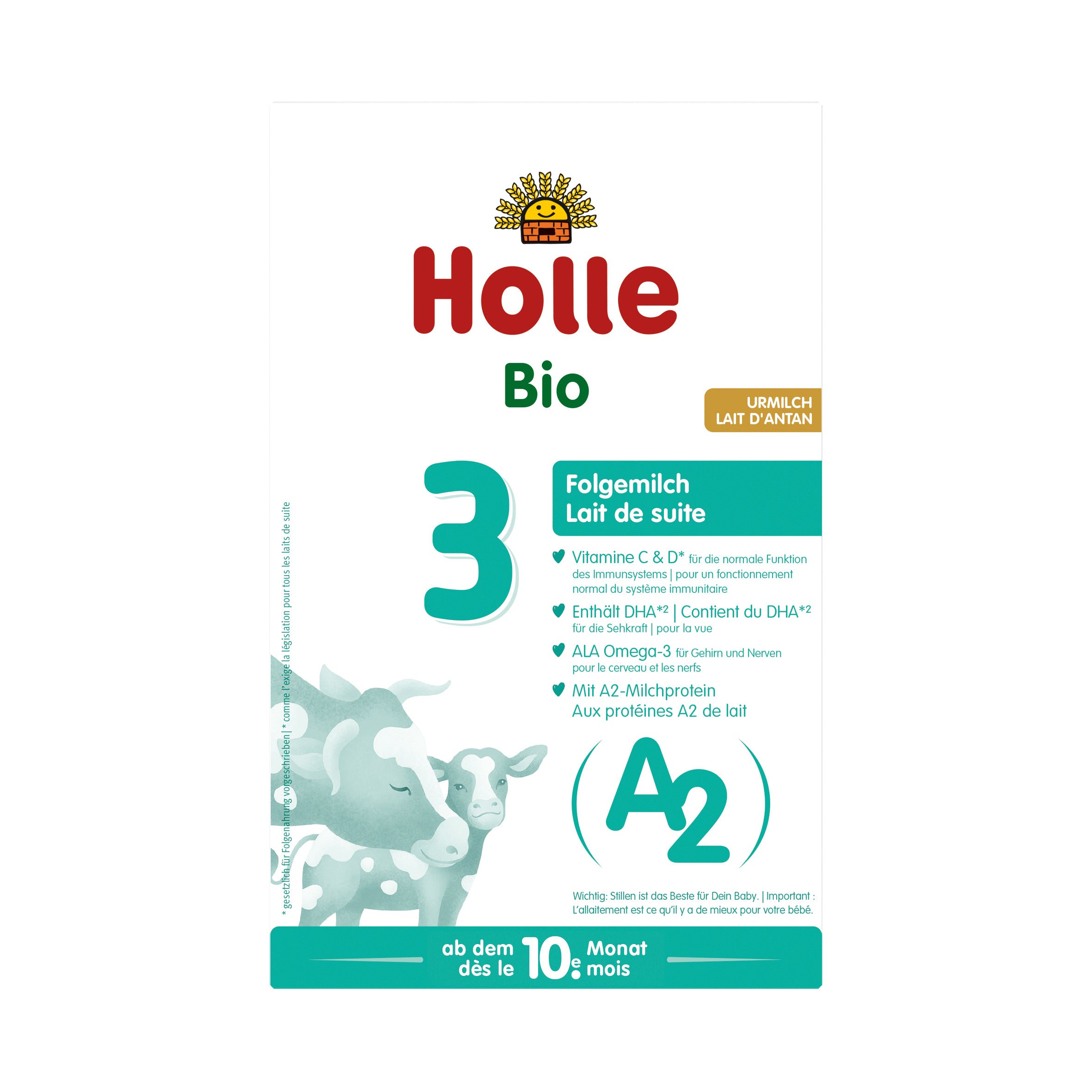 A2 Bio-Folgemilch 3 ab dem 10. Monat (400g)
