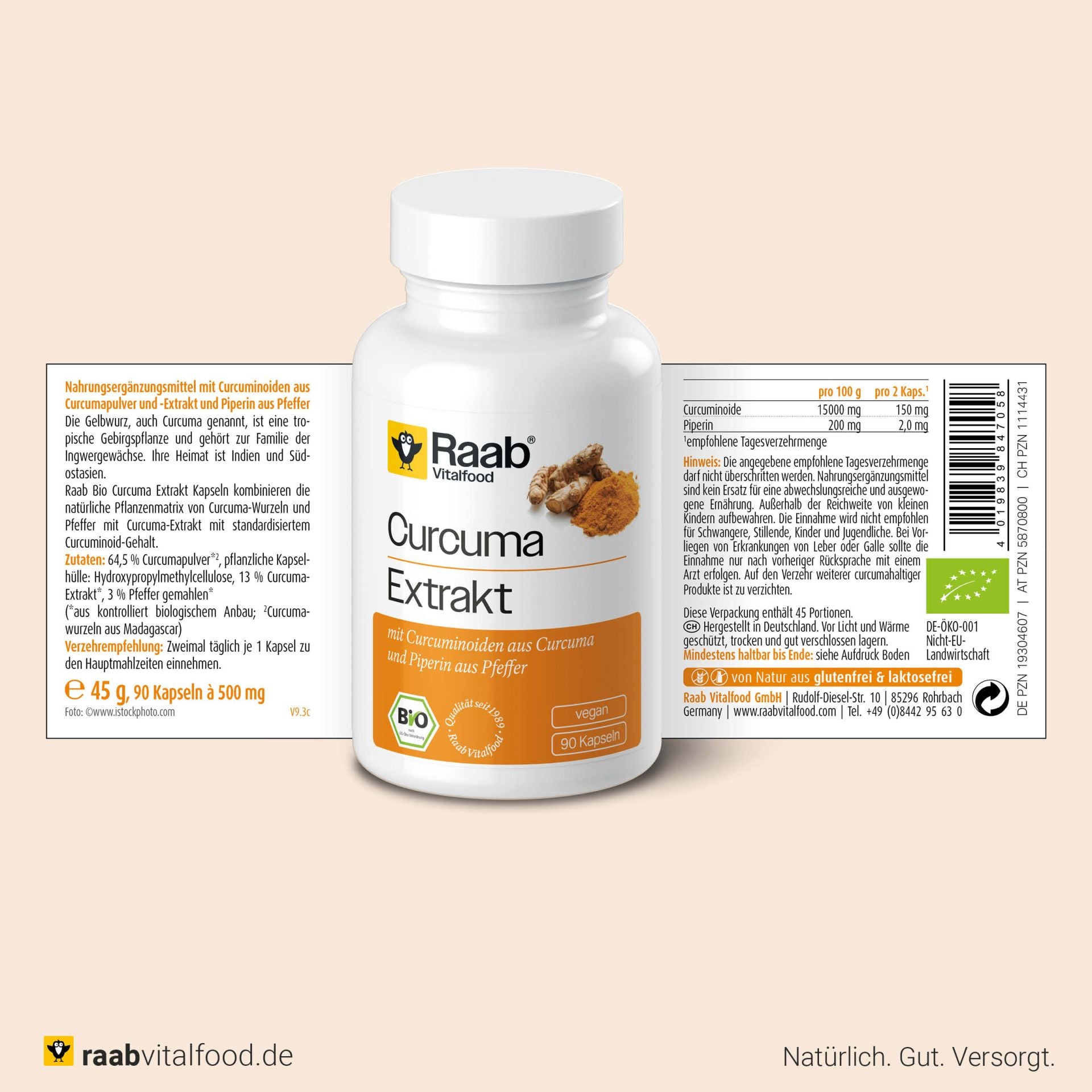Curcuma Extrakt bio (90 Kapseln)