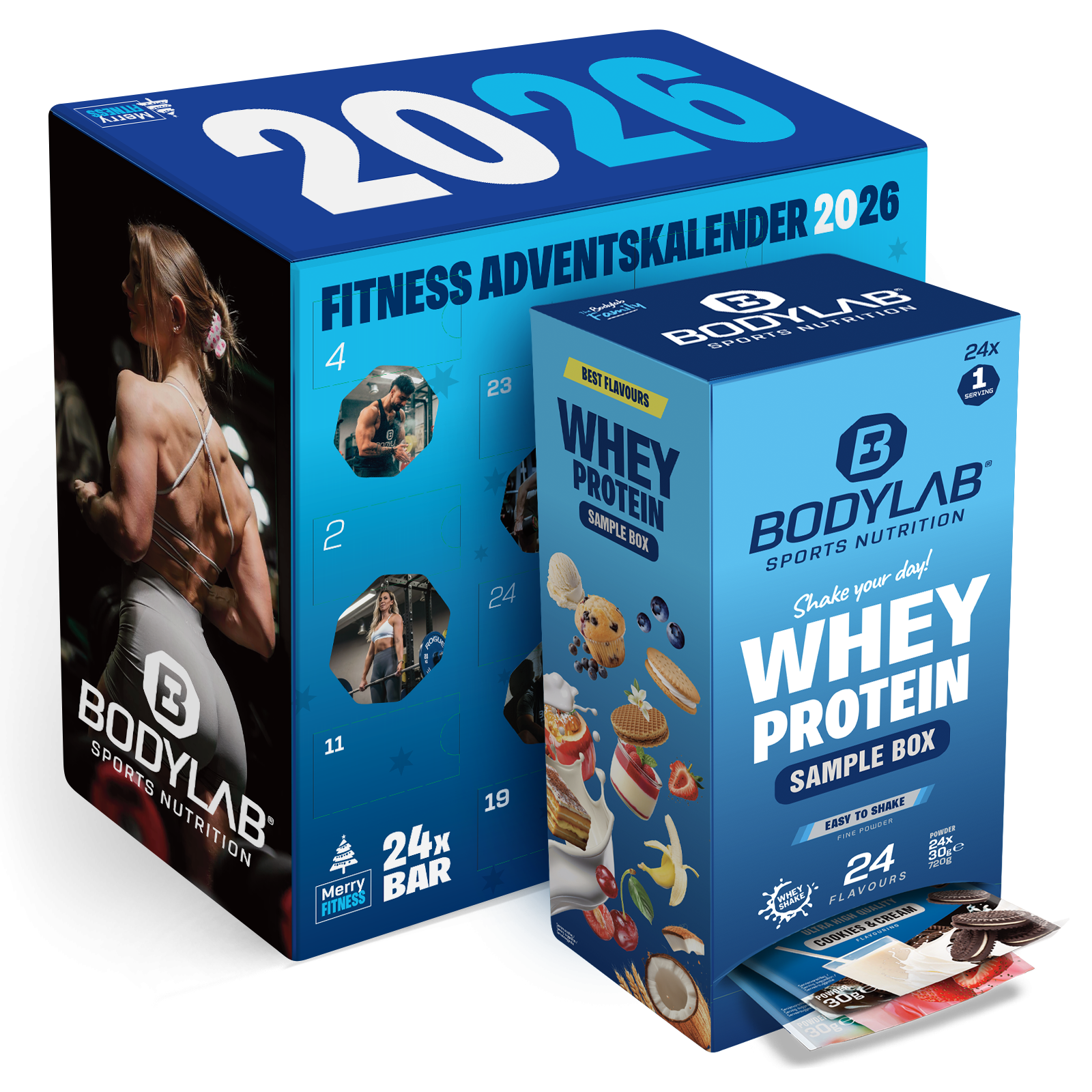 Unser BODYLAB Adventskalender im gemischten Doppelpack