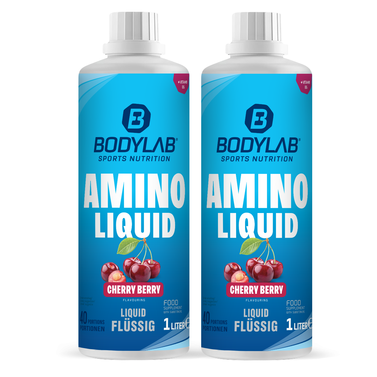 2 x Amino Liquid Cherry Berry (1000ml)