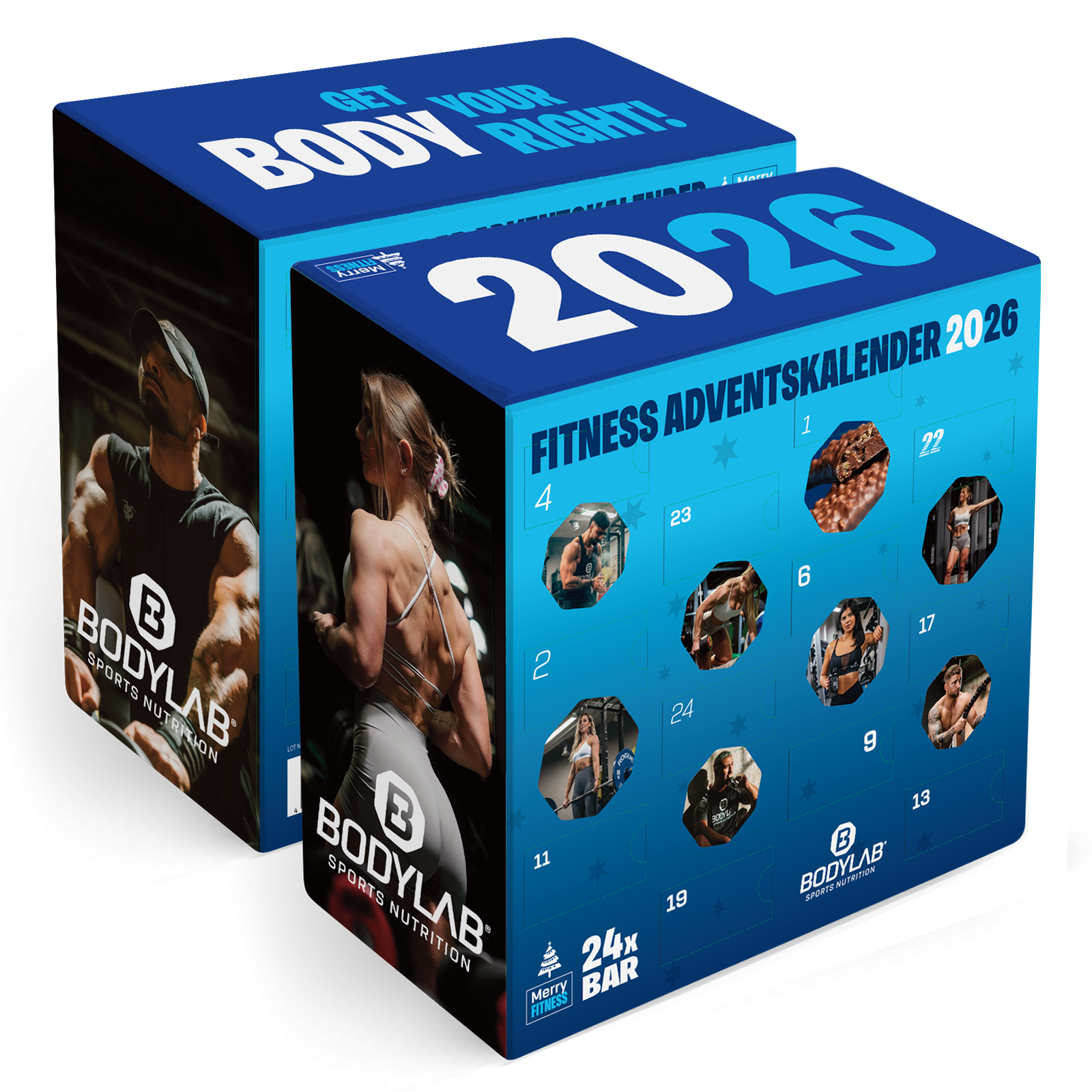 Unser Bodylab Riegel Adventskalender im Doppelpack