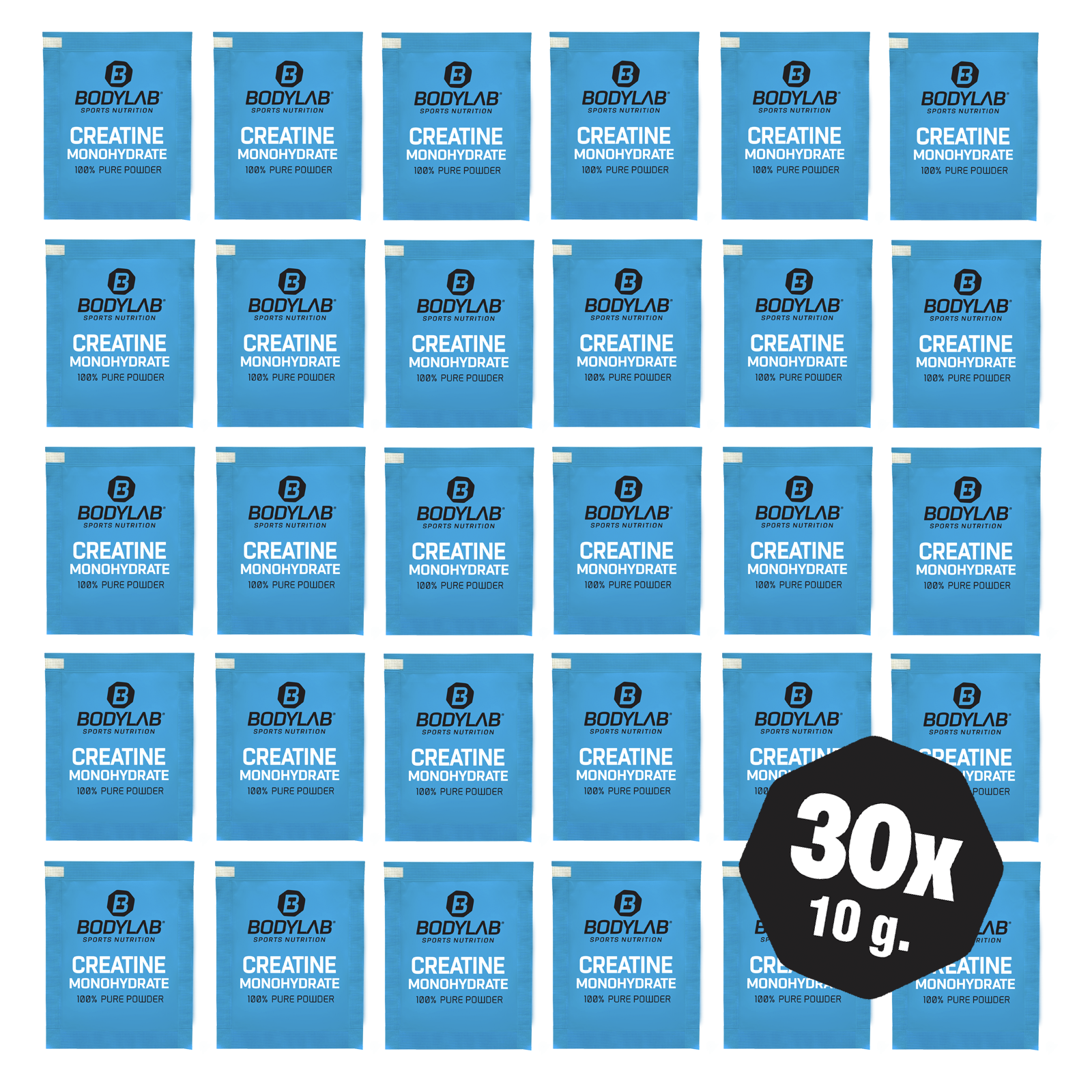 Creatine Sachets (30 x 10 g) - Creatine Monohydrate - 100% pure powder