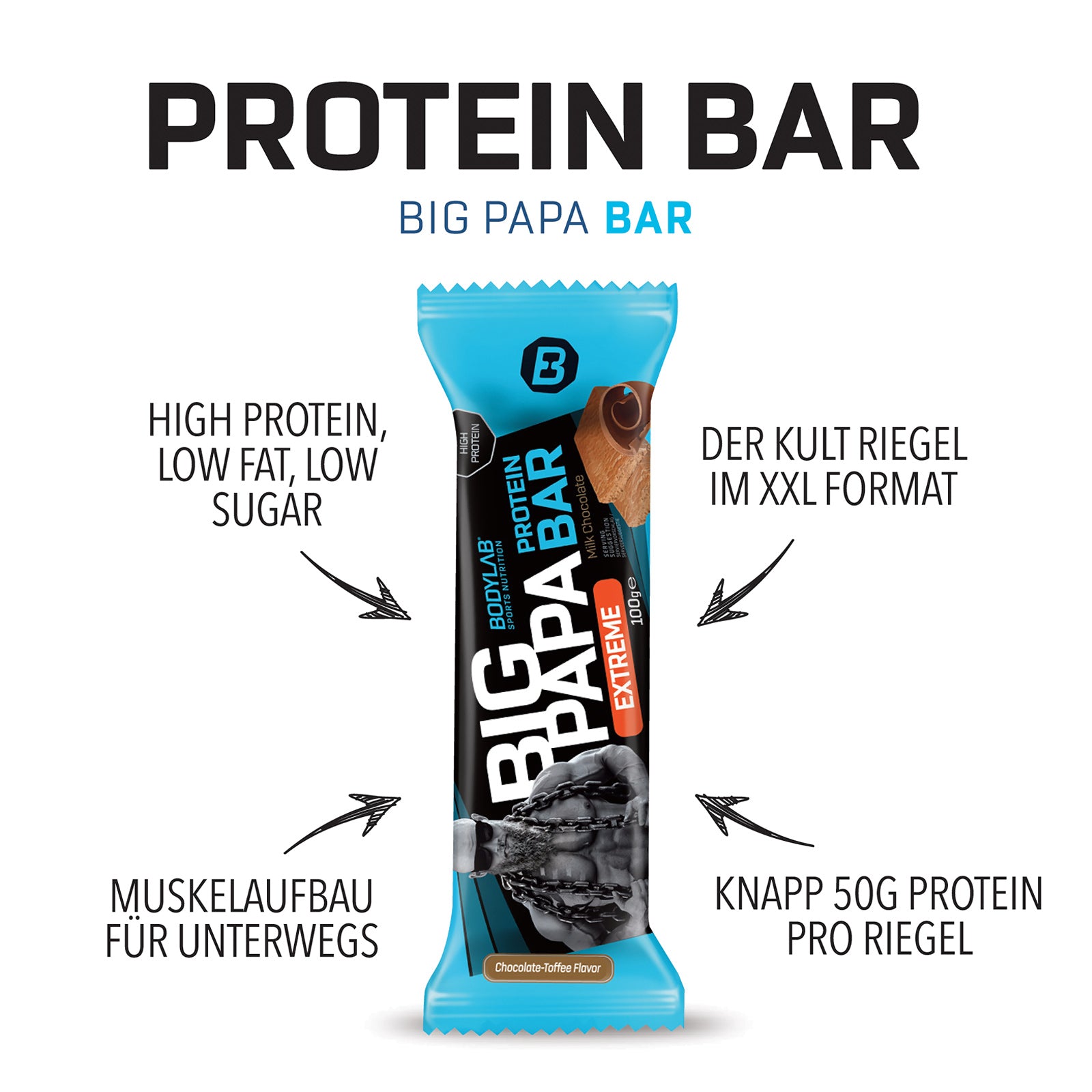 BIG PAPA 50% Protein Bar Extreme (12x100g)