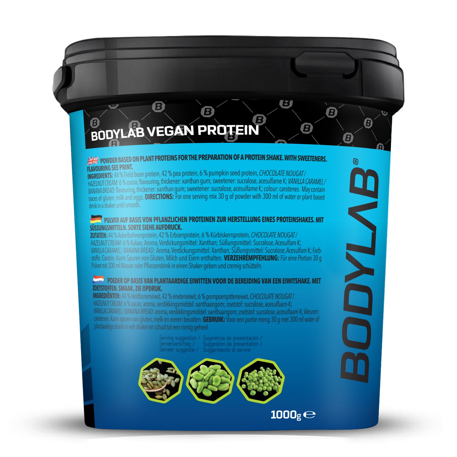 3 x Vegan Protein (1000g)
