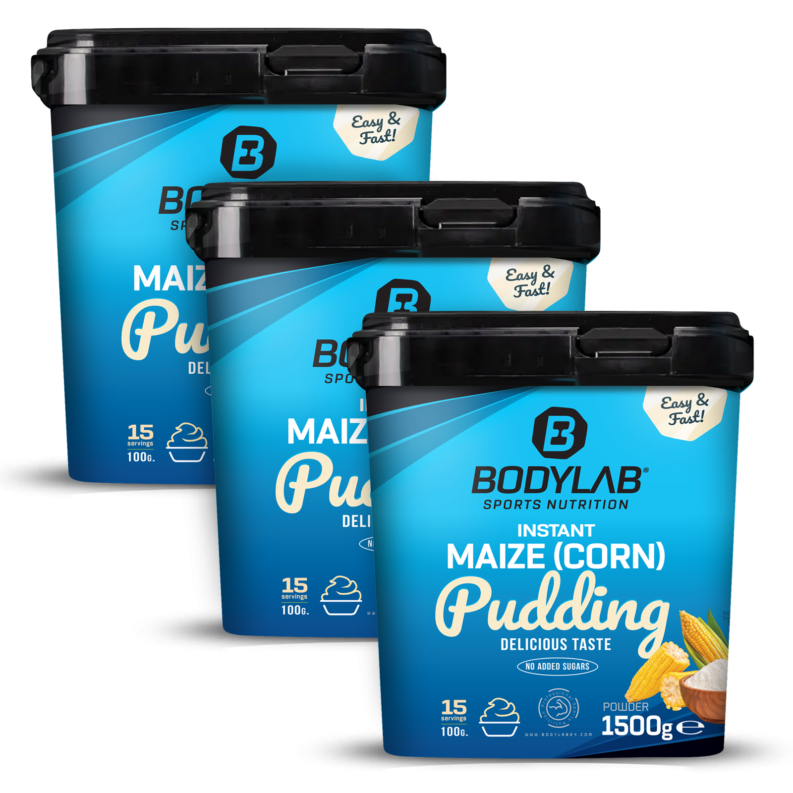 3 x Instant Maize (corn) Pudding (3 x 1500g)