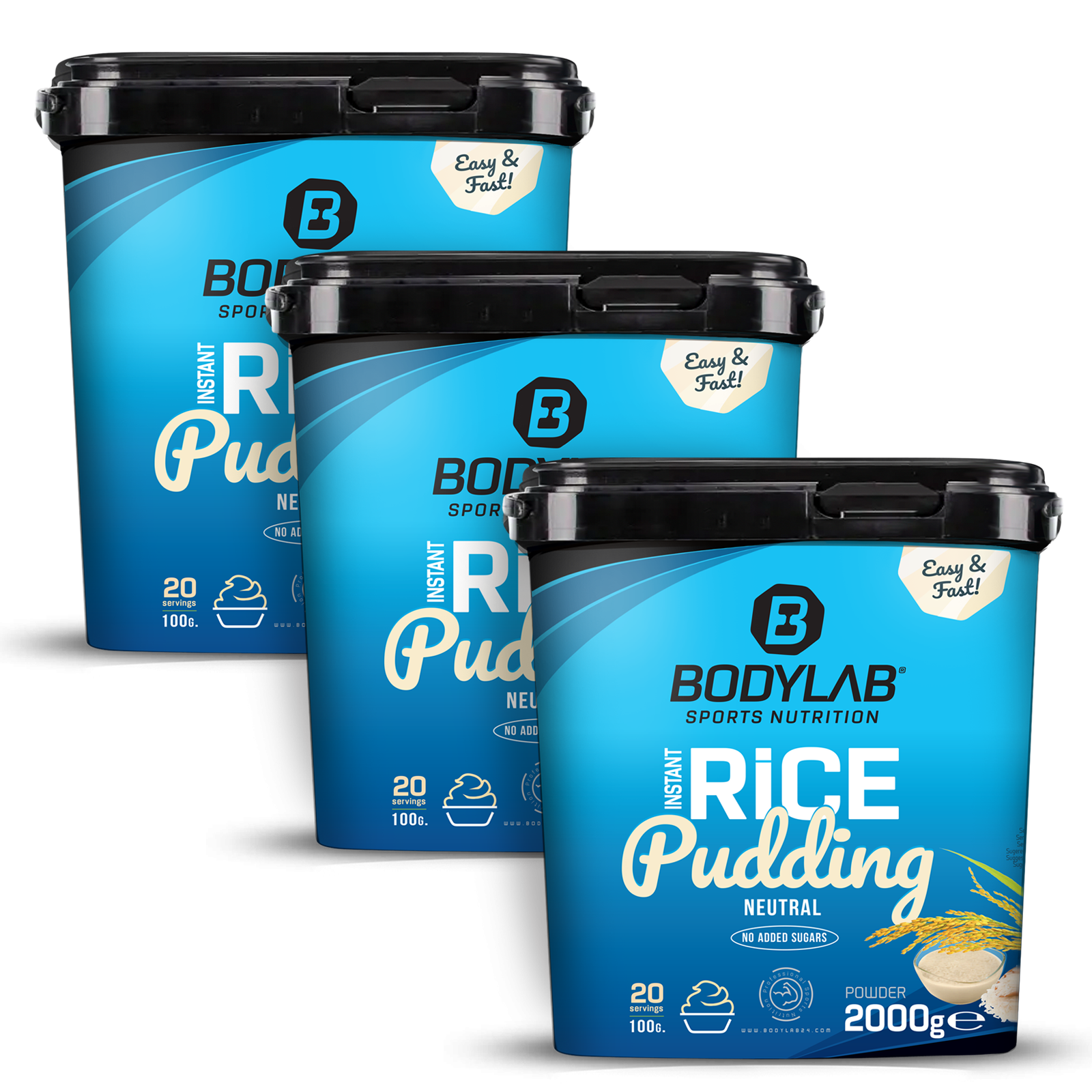 3 x Instant Rice Pudding (je 2000g)