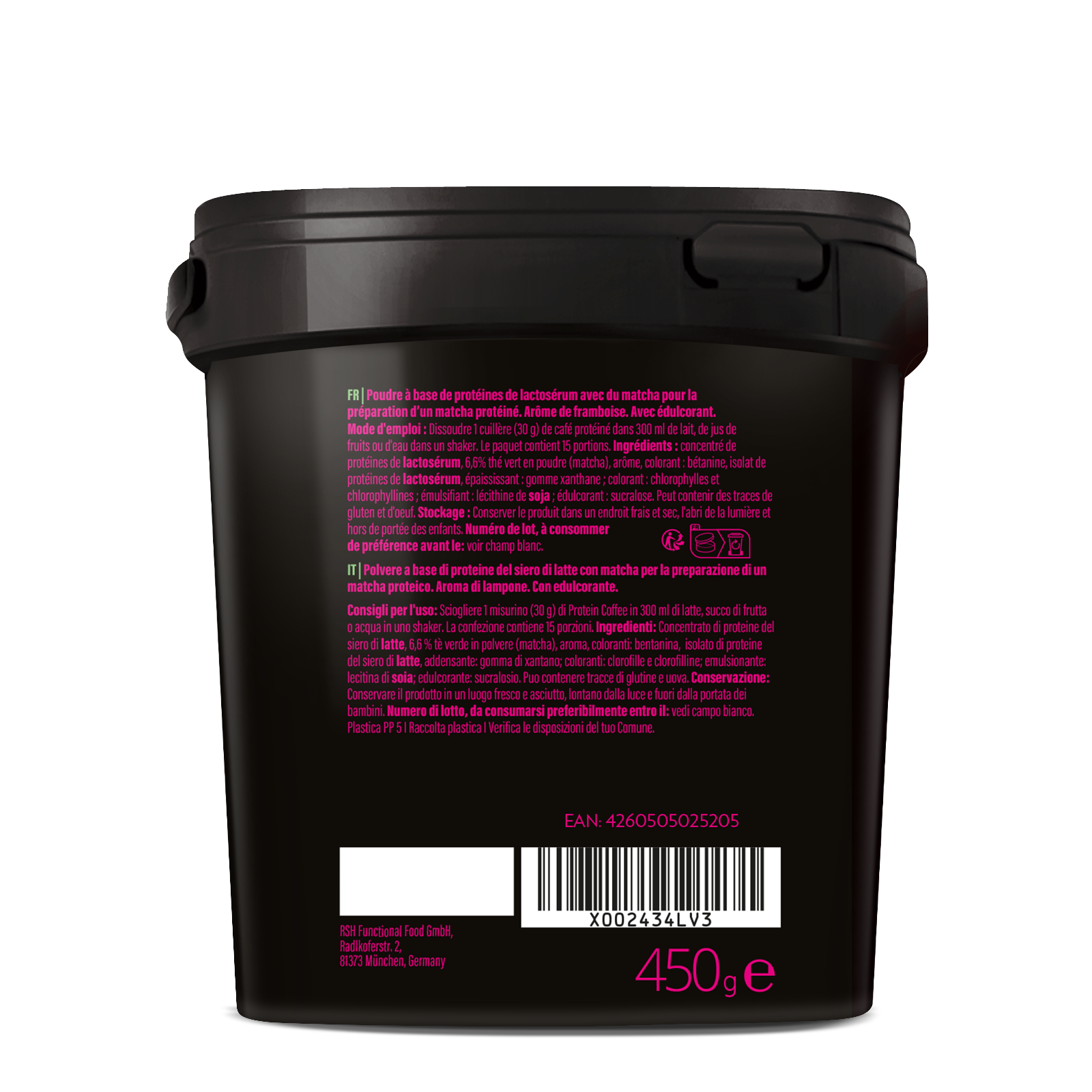 Protein Matcha - 450g - Raspberry