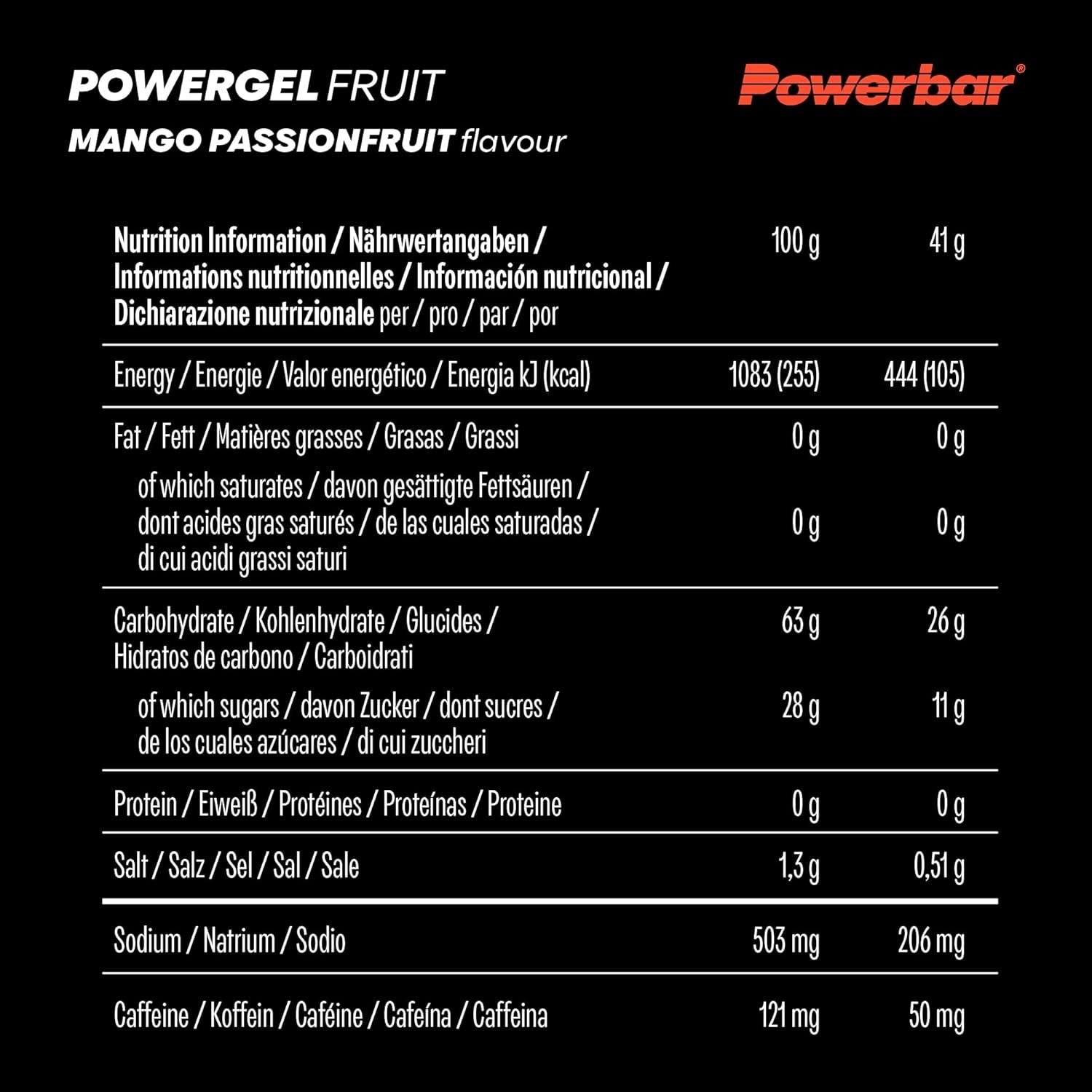 #Geschmack_Mango-Passionfruit mit Koffein