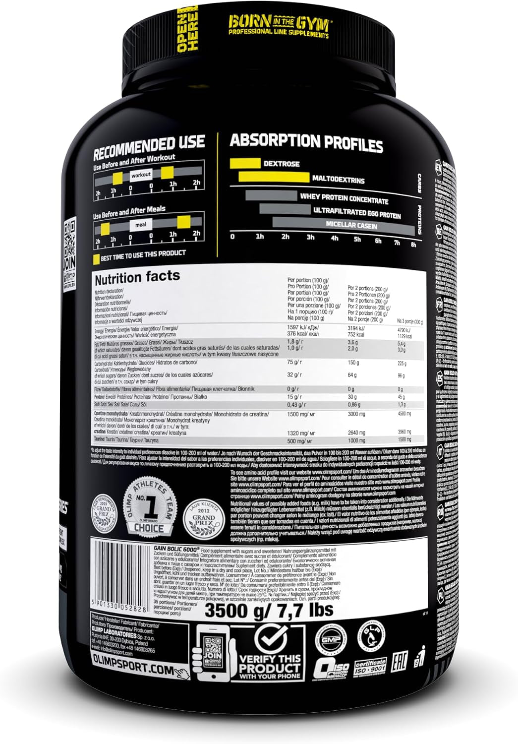 Gain Bolic 6000 (3500g) Schokolade