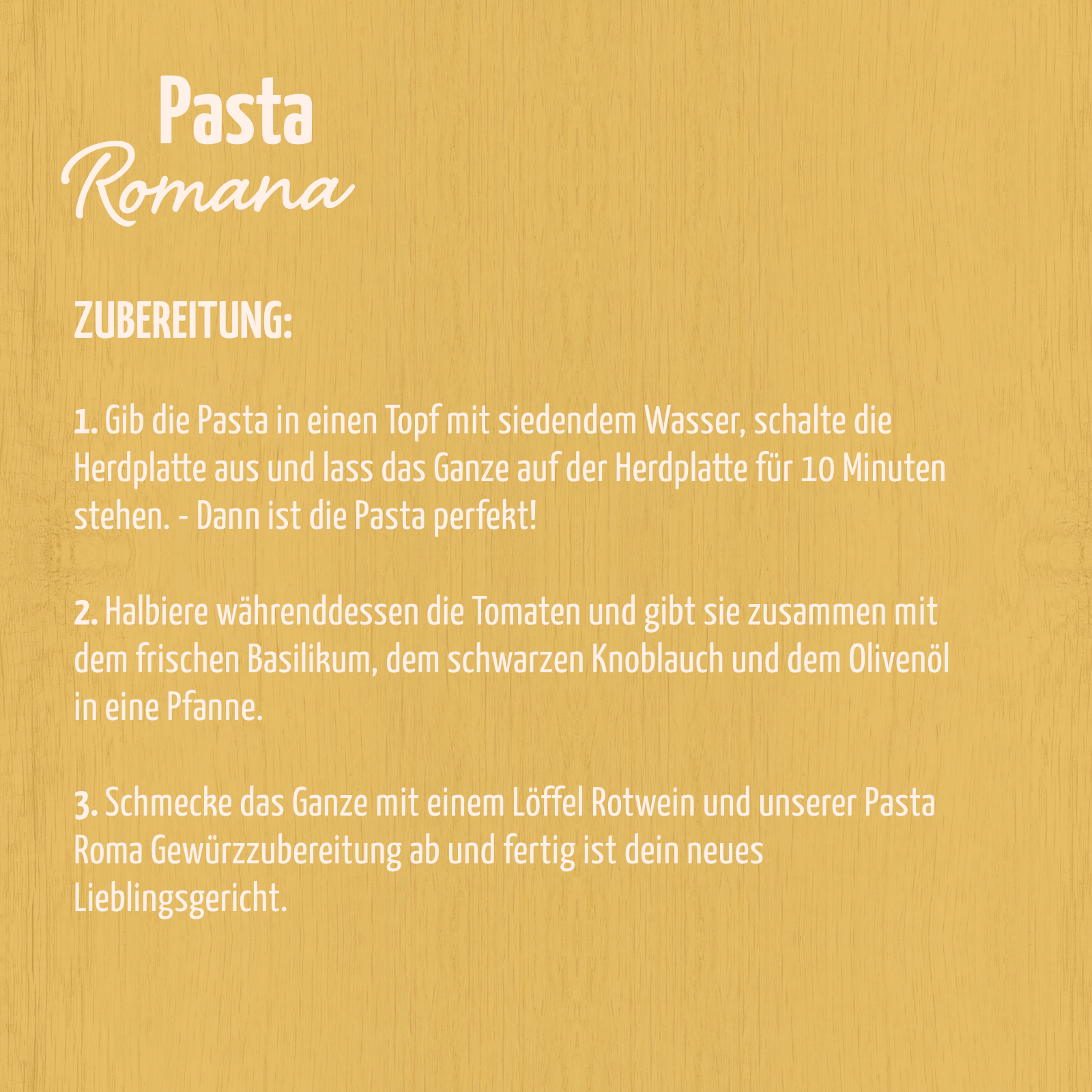 Pasta Roma Gewürzzubereitung Bio (100g)