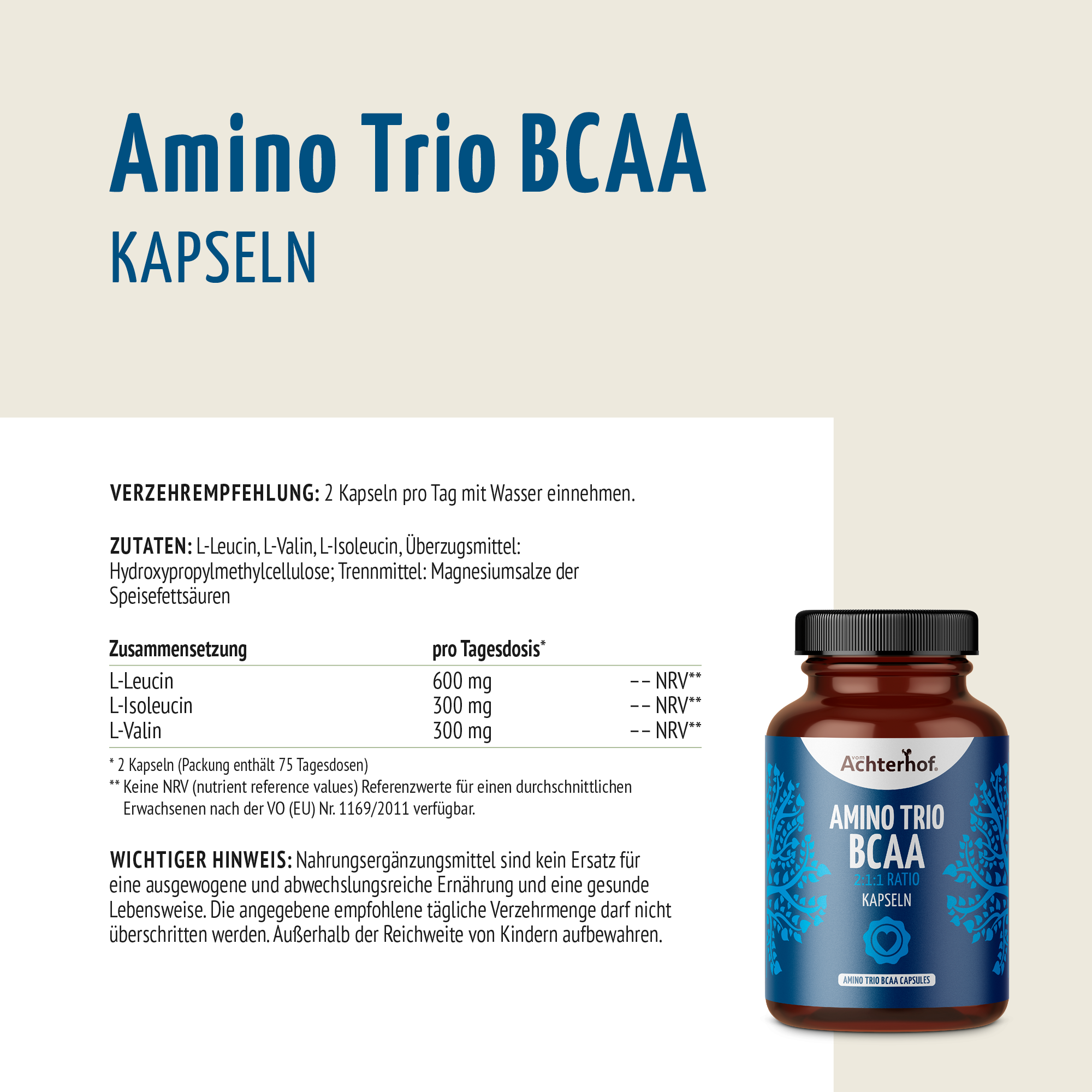 BCAA (120 Kapseln)