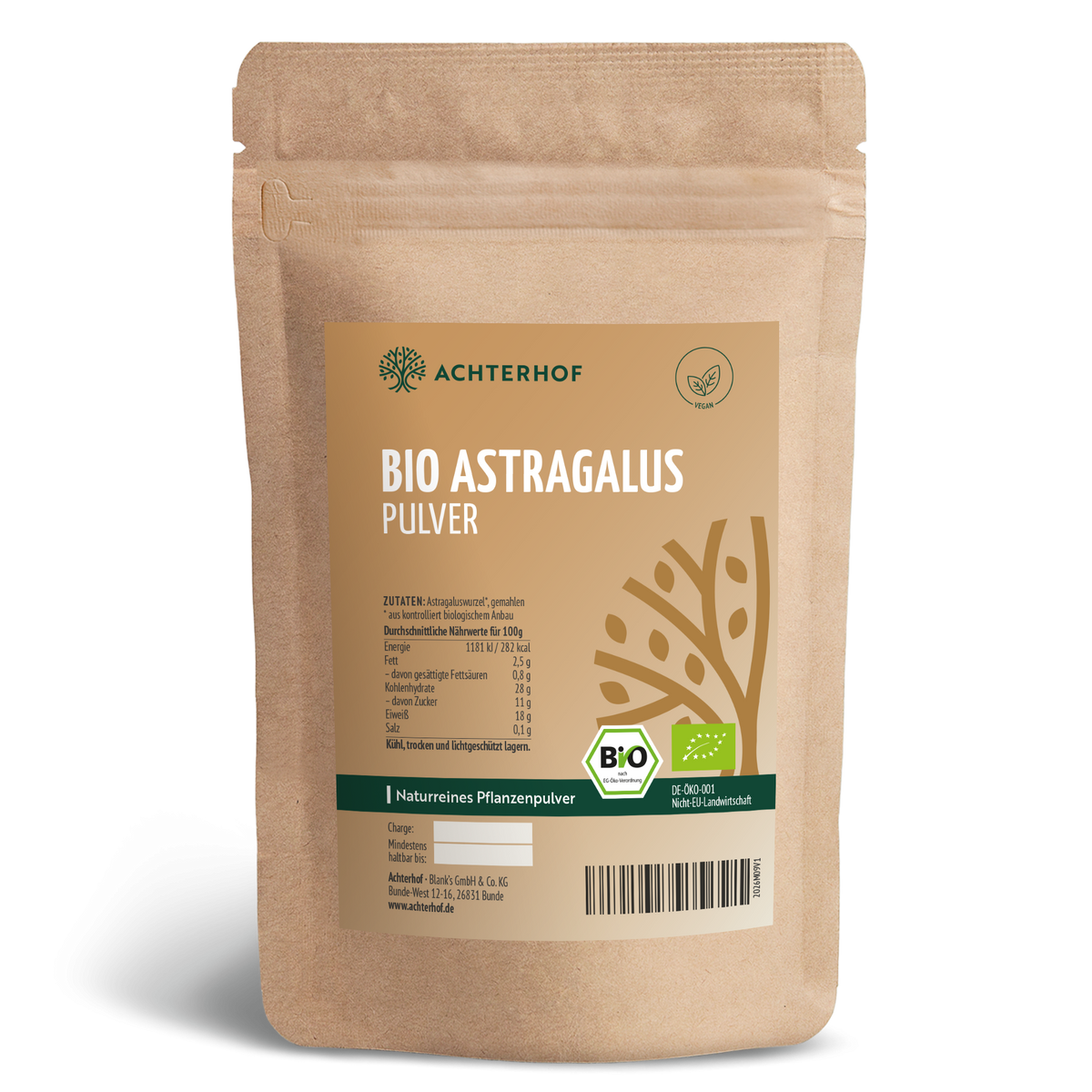 Astragaluswurzel Pulver Bio (250g)