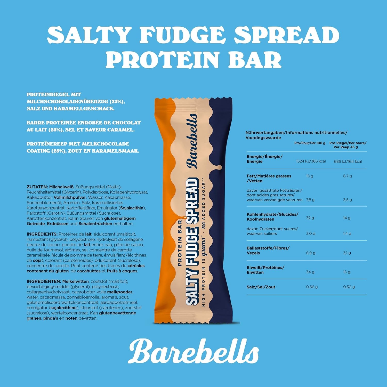 Protein Bar Spread (45g) Salty Fudge Spread