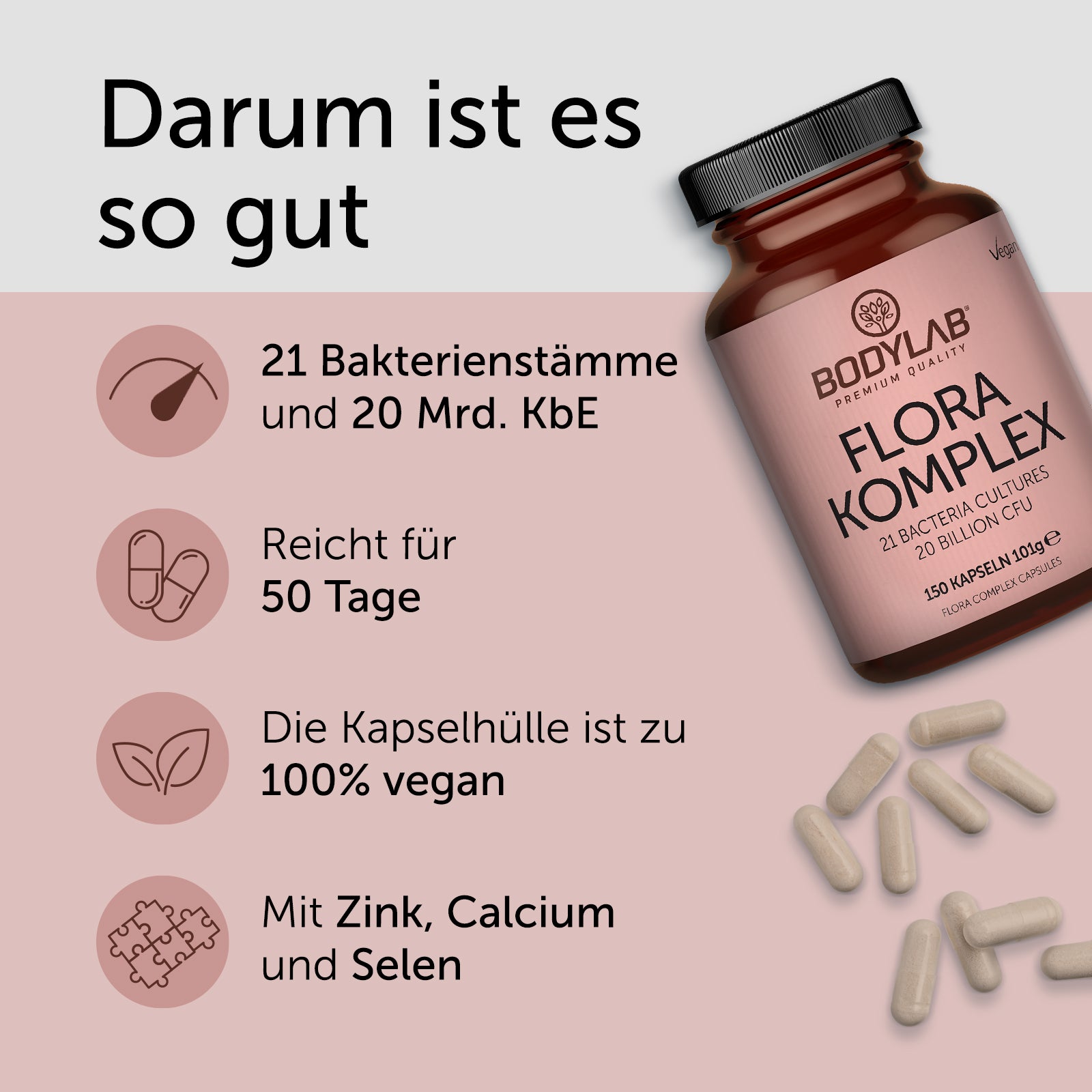 3 x Flora Complex / Komplex (3 x 150 Kapseln)