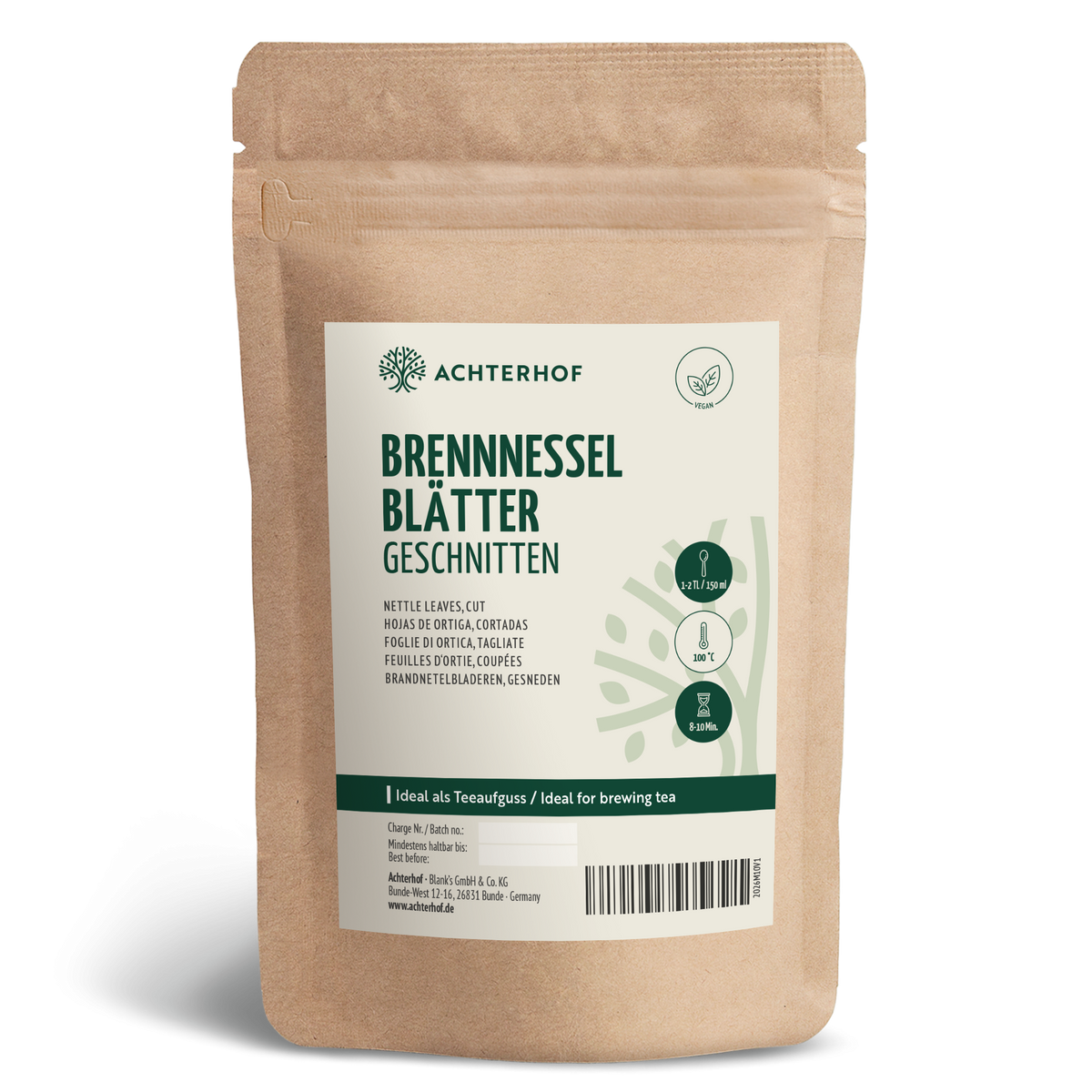 Brennnesselblätter geschnitten (1000g)