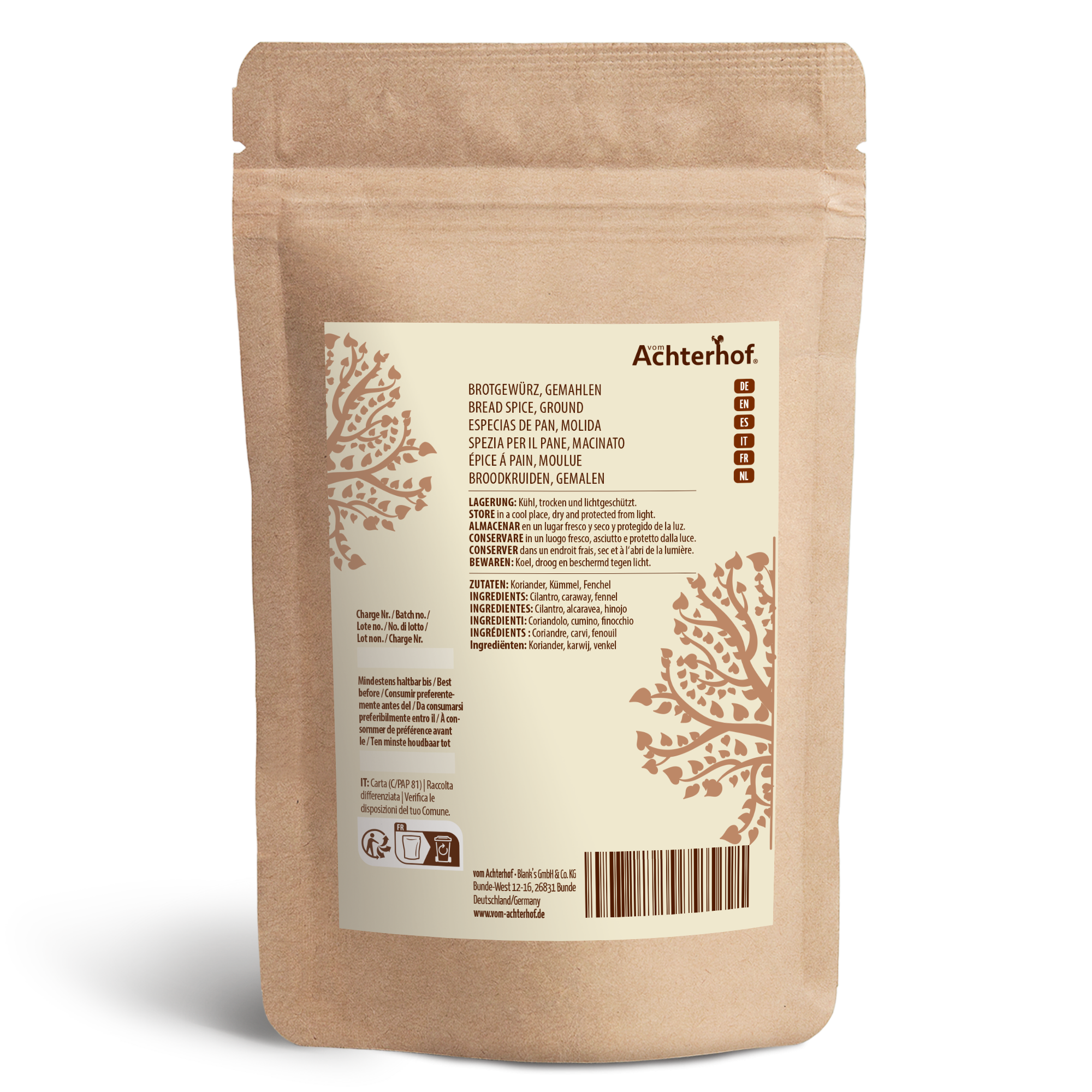 Brotgewürz gemahlen (250g)