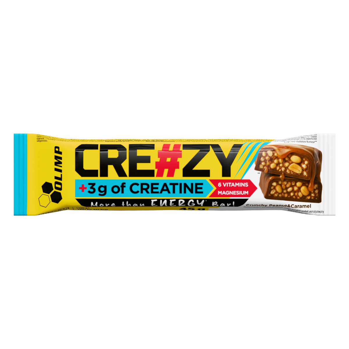 CRE#ZY Bar (45g) Crunchy Peanut & Caramel