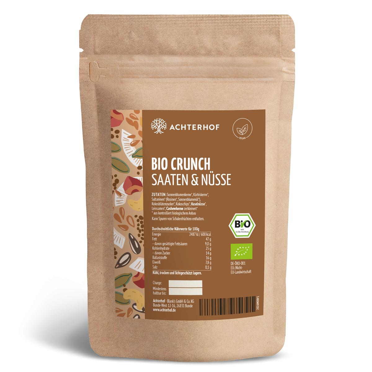 Bio Crunch Saaten & Nüsse (250g)