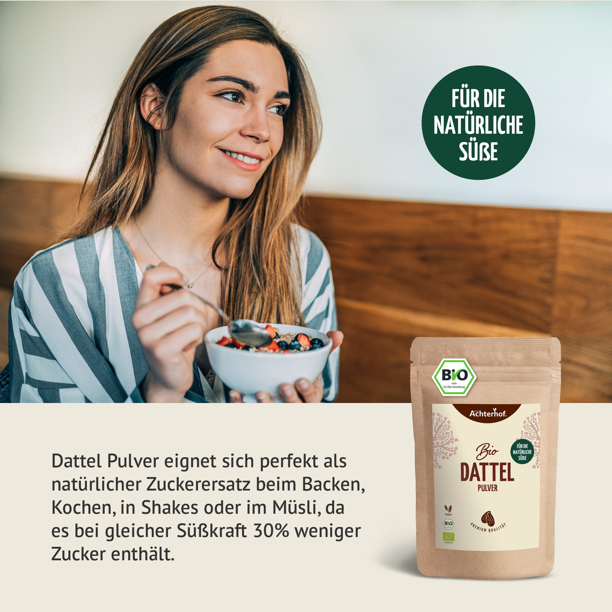 Bio Dattel Pulver (500g)