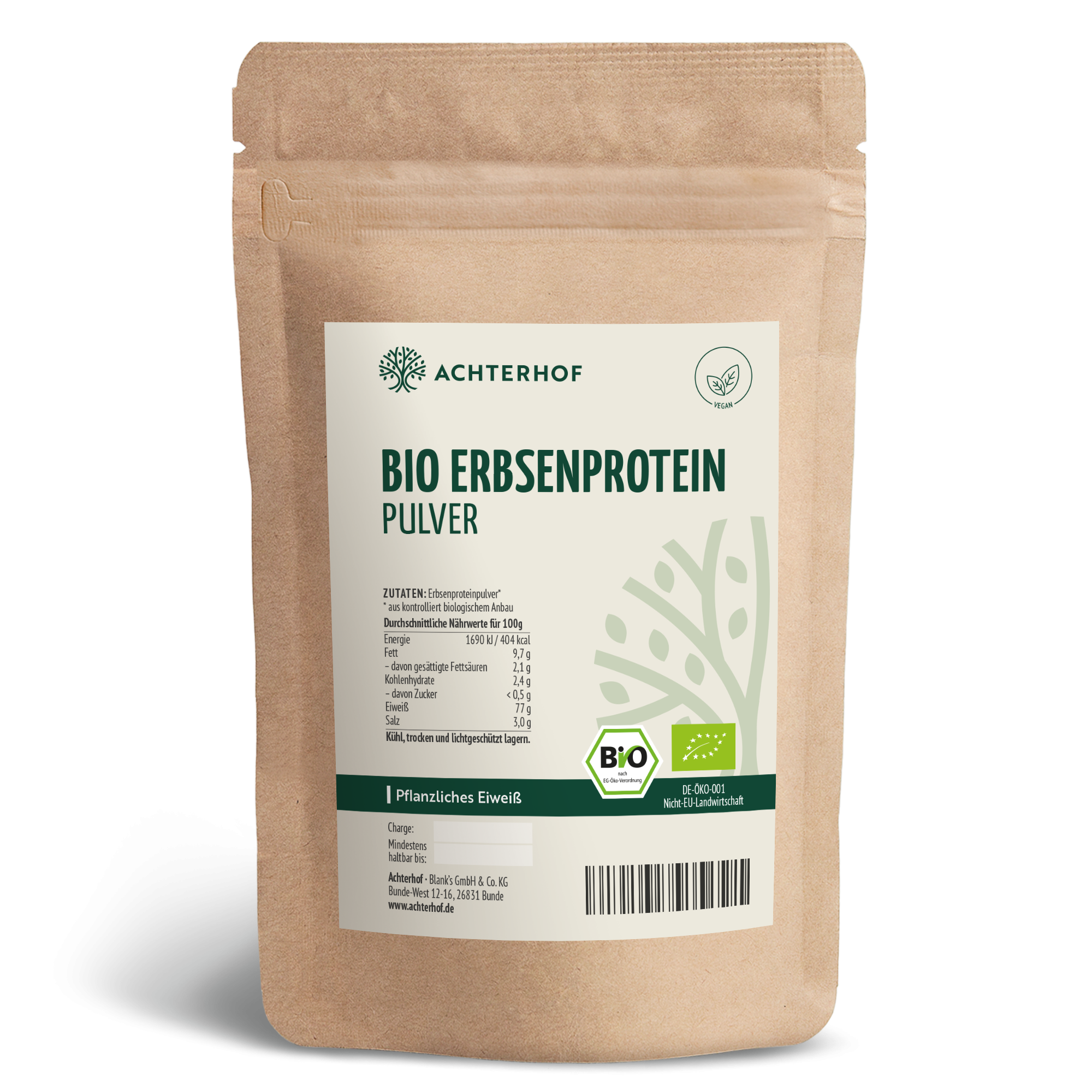 Bio Erbsenprotein Pulver (250g)