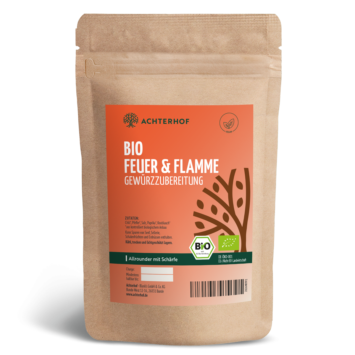 Bio Feuer & Flamme Gewürzzubereitung (100g)