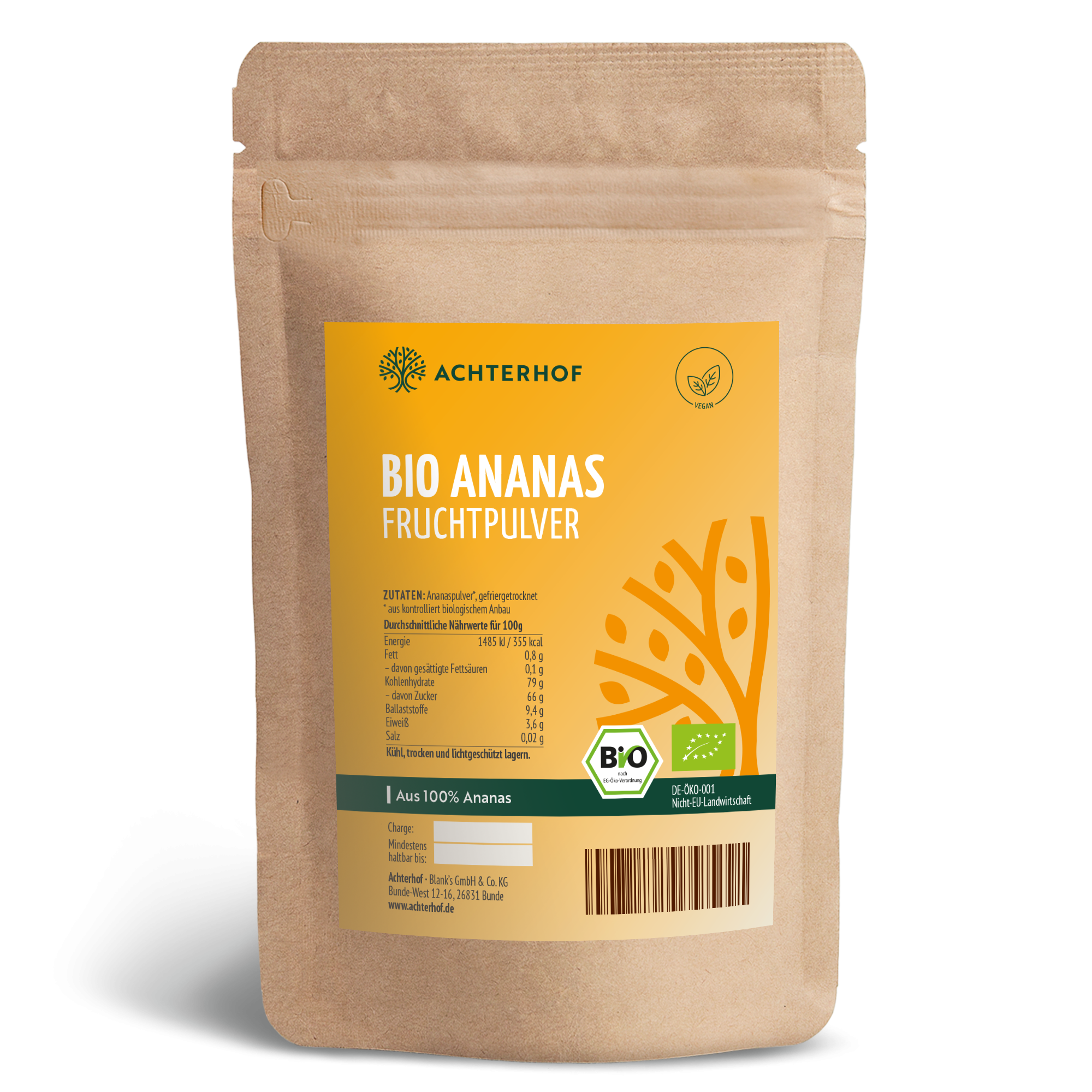 Bio Ananas Fruchtpulver (100g)