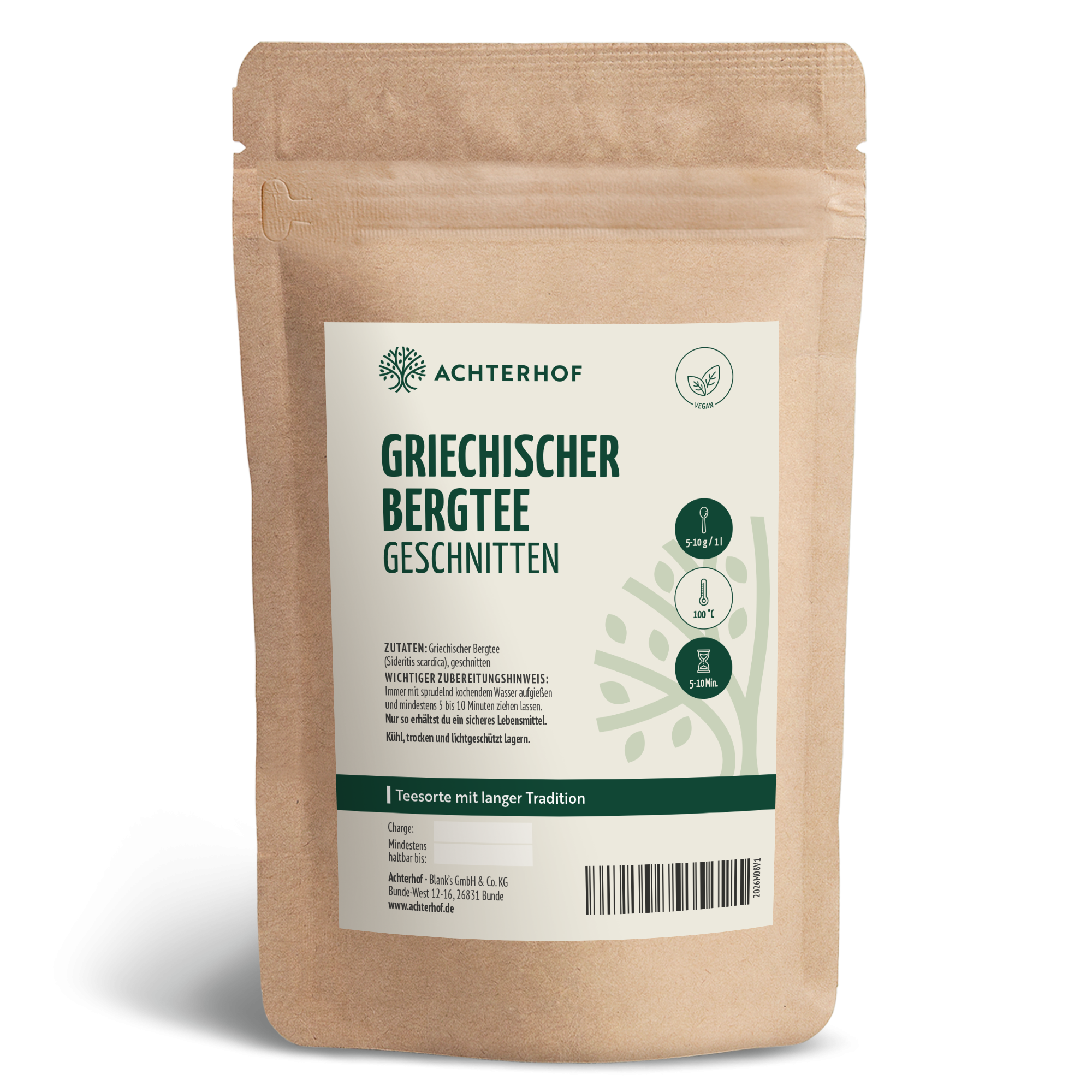 Griechischer Bergtee geschnitten (100g)