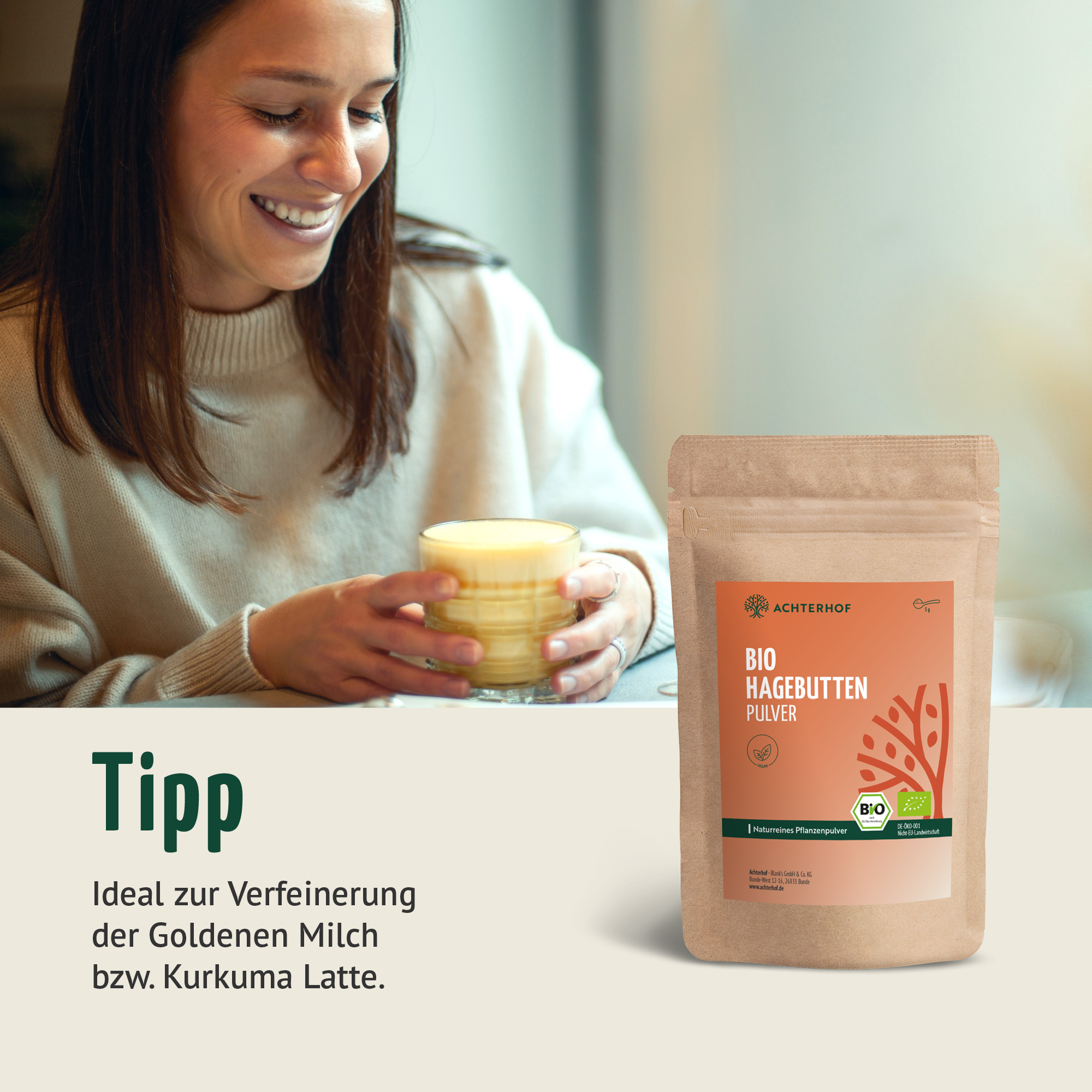 Bio Hagebutten Pulver (1000g)