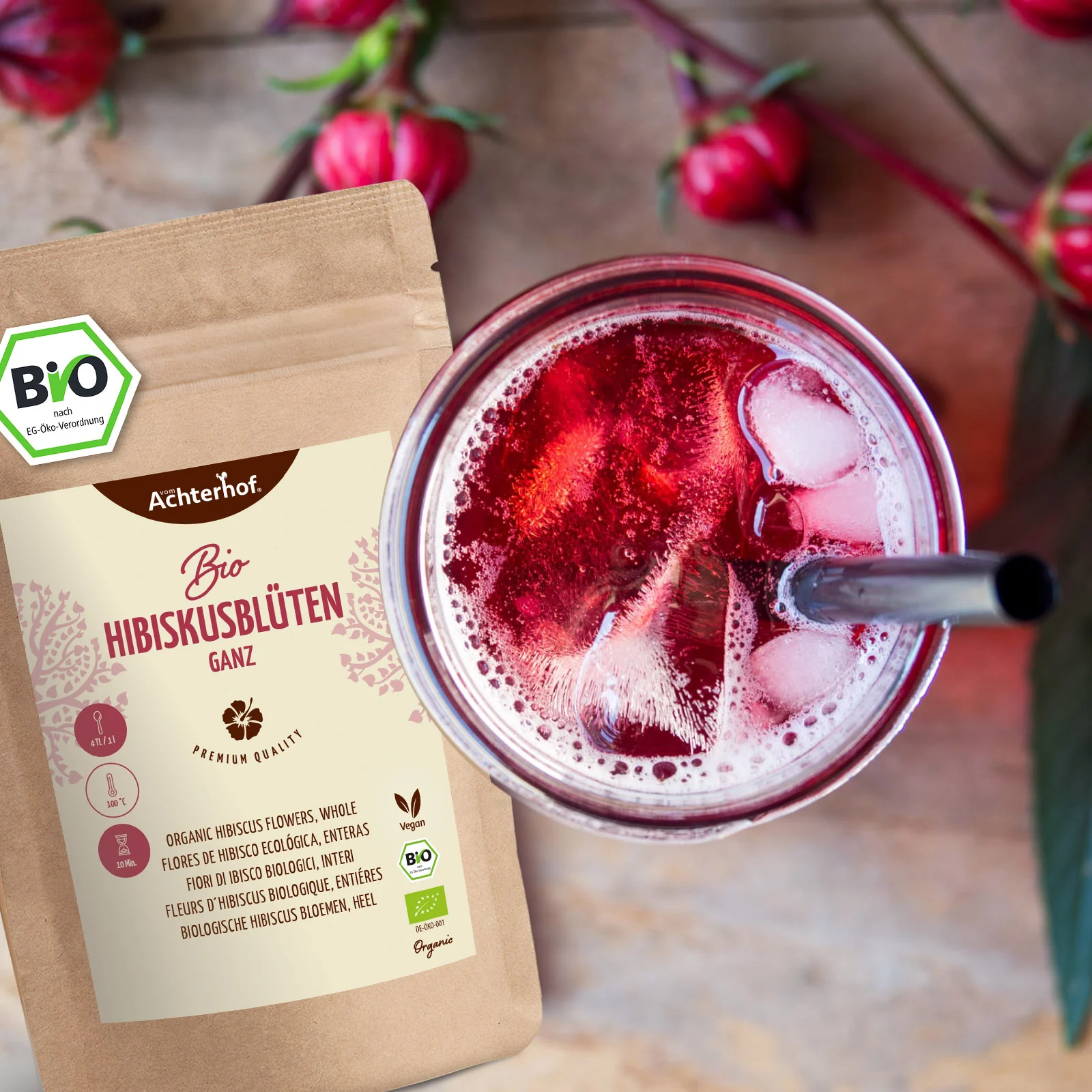 Hibiskusblüten ganz Bio (40g)