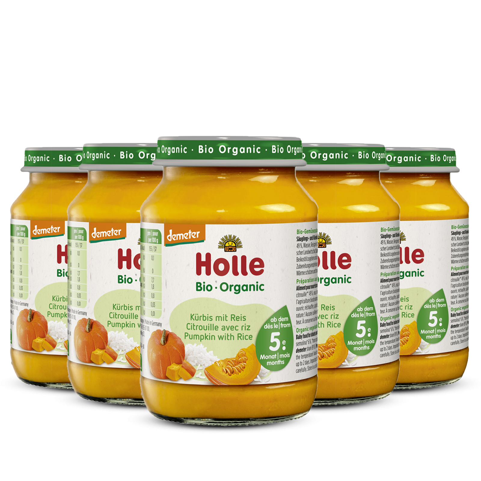 Kürbis mit Reis - 6x190g - Demeter ab dem 5. Monat