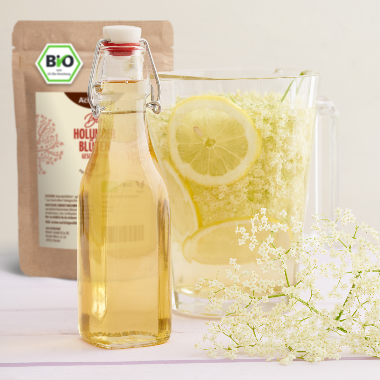 Holunderblüten geschnitten Bio (250g)