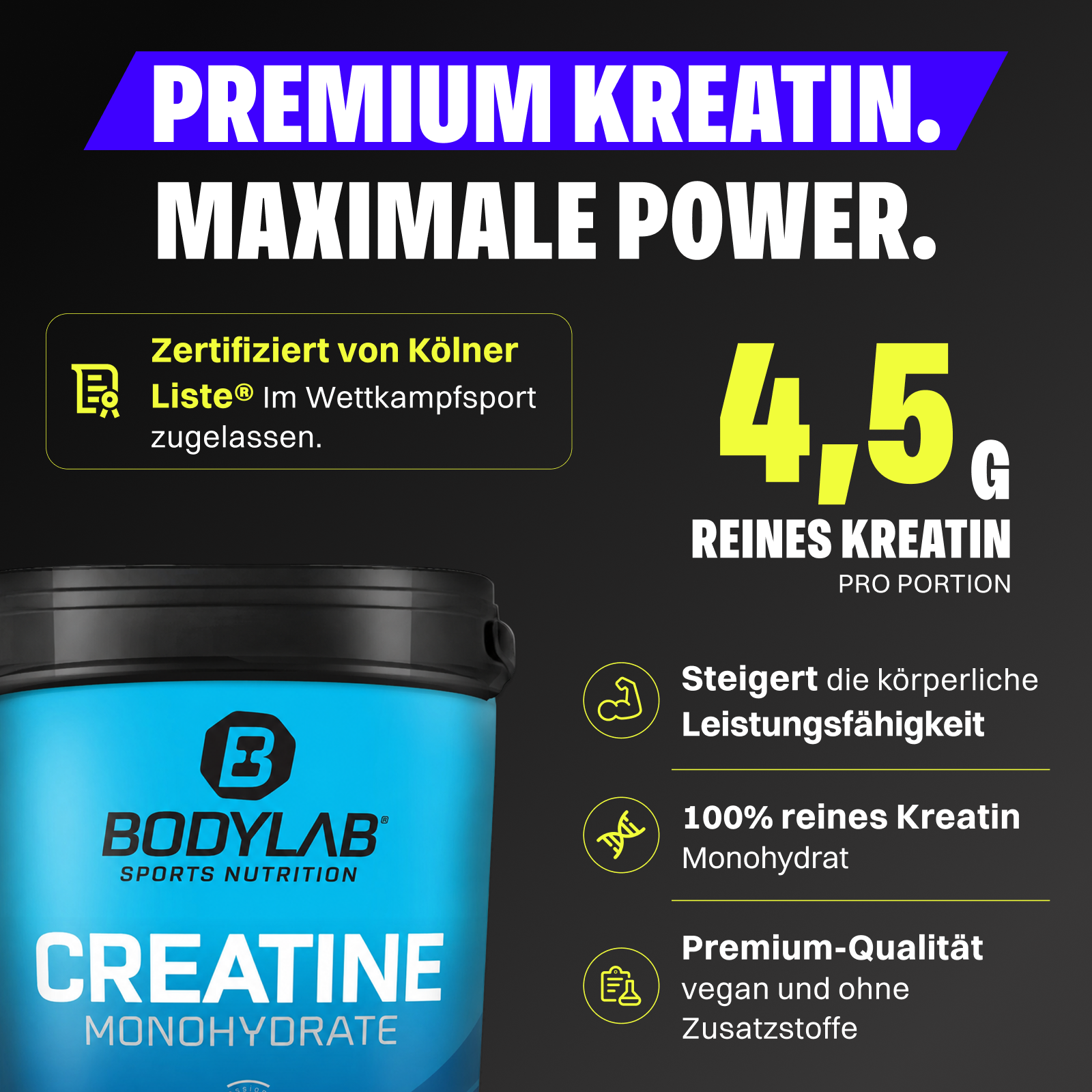 2 x Creatine Powder (500g)