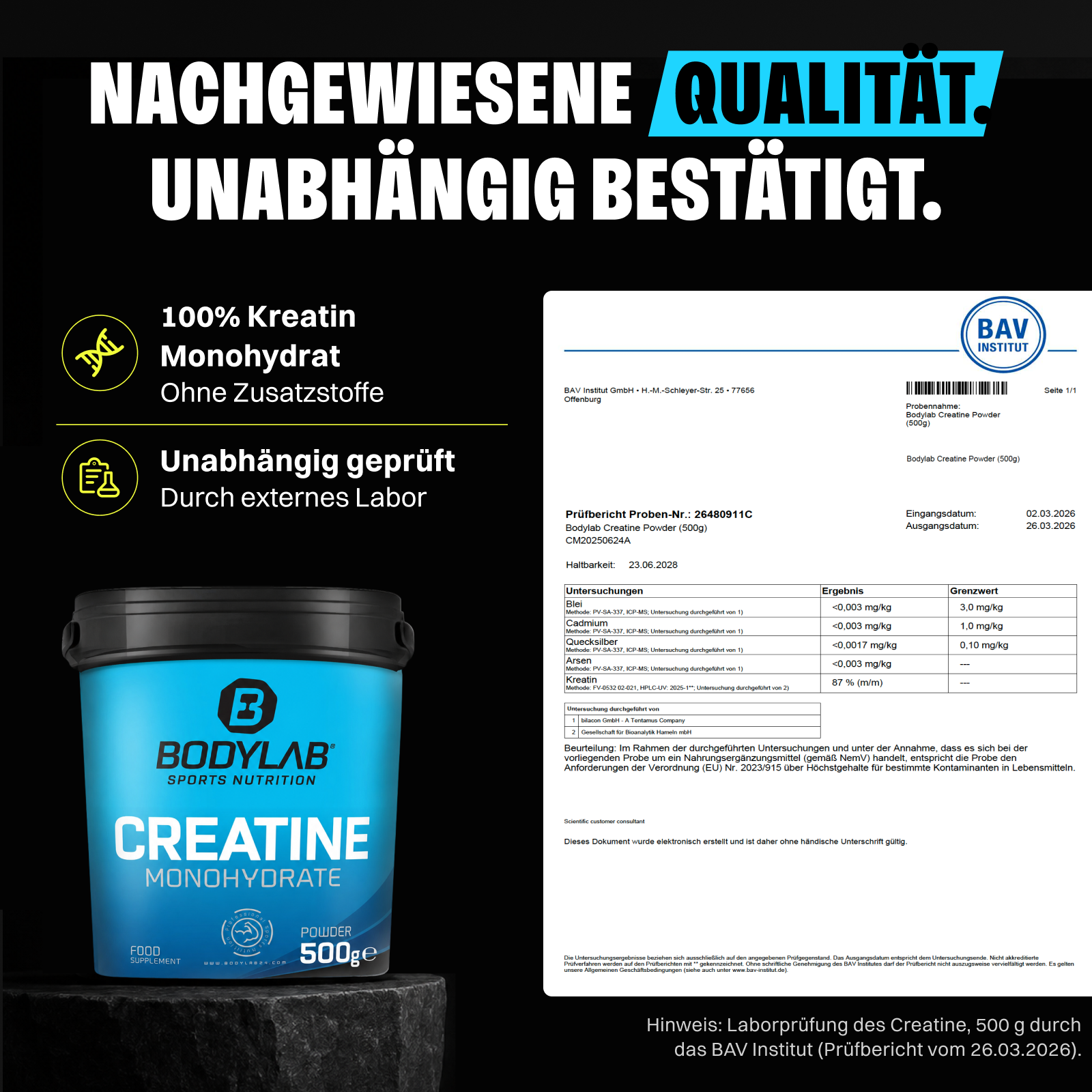 2 x Creatine Powder (500g)