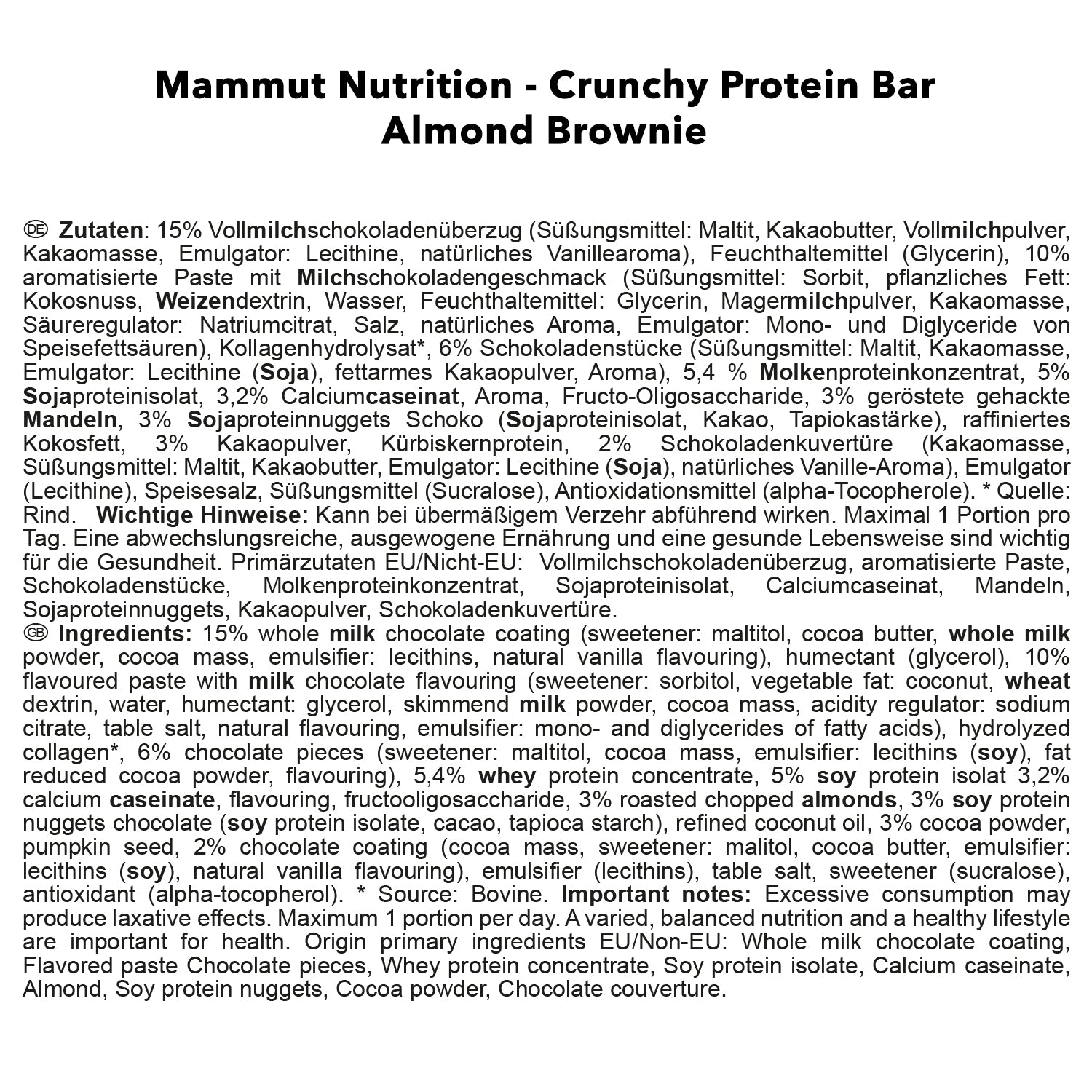 #Geschmack_Almond Brownie