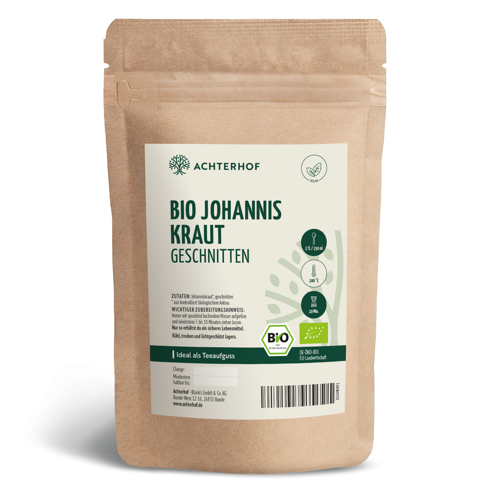 Johanniskraut geschnitten Bio (500g)