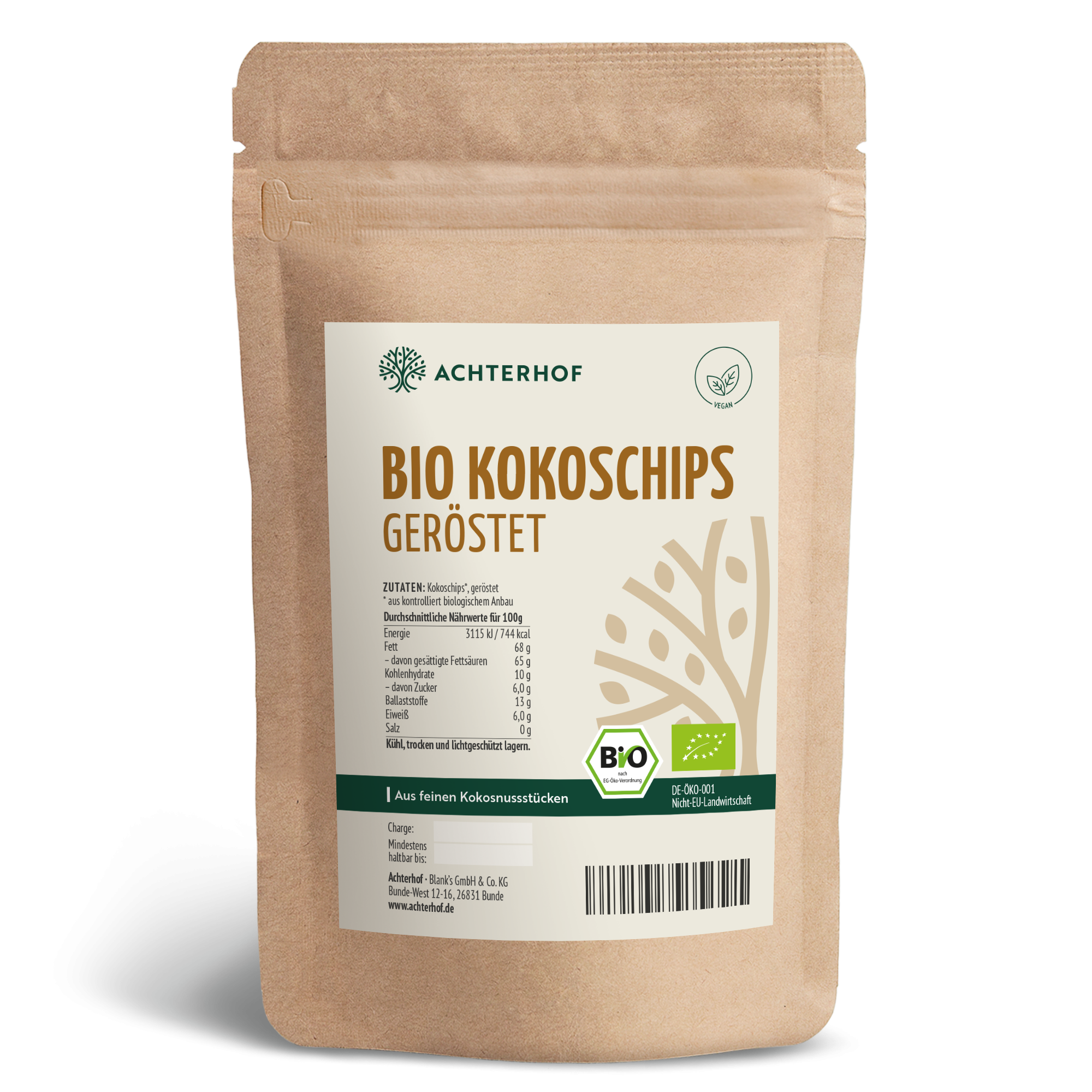 Bio Kokoschips geröstet (1000g)