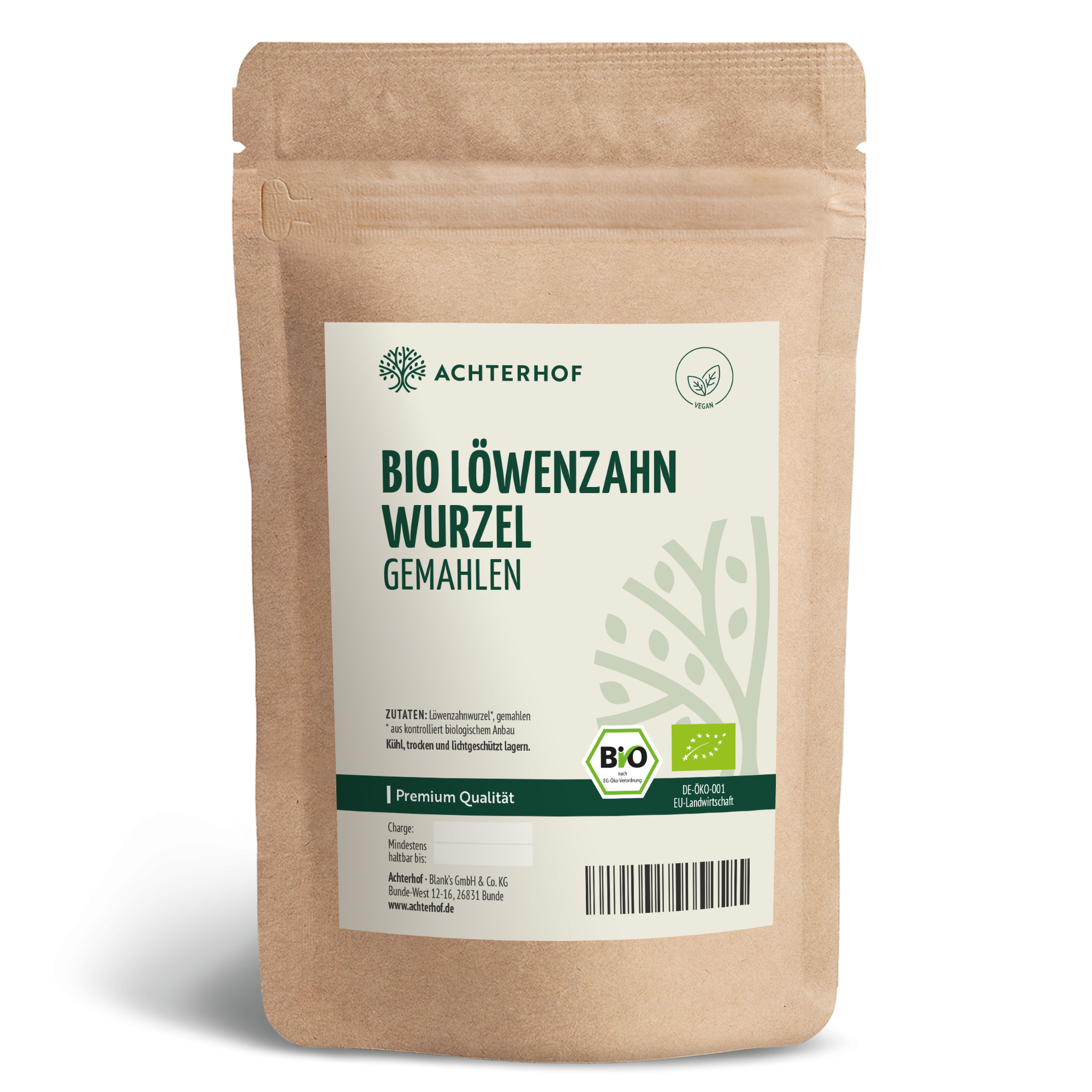Löwenzahnwurzel Pulver Bio (500g)