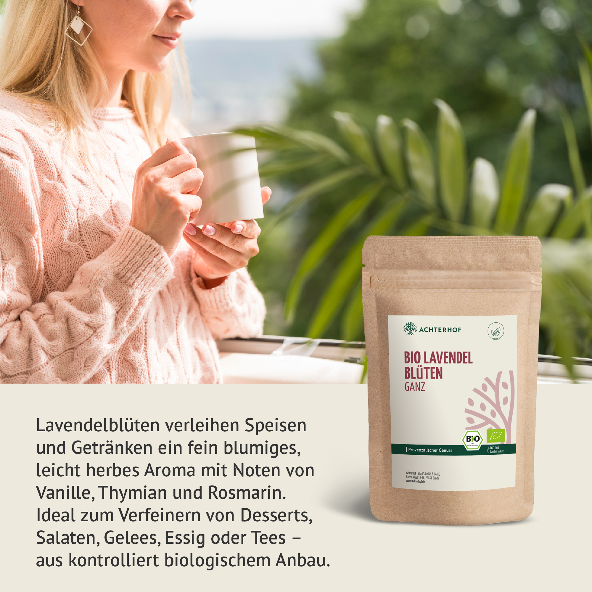Lavendelblüten ganz Bio (100g)