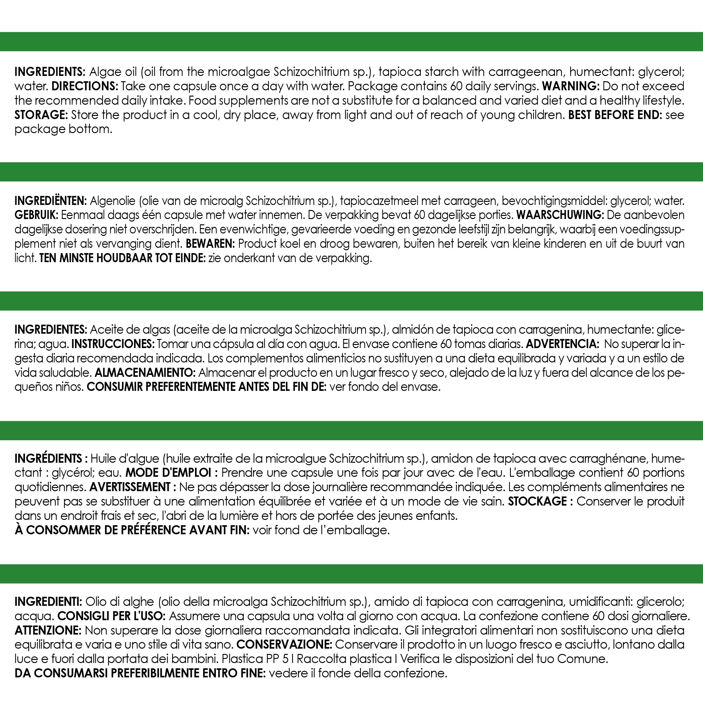 Omega 3 Vegan (60 Kapseln)