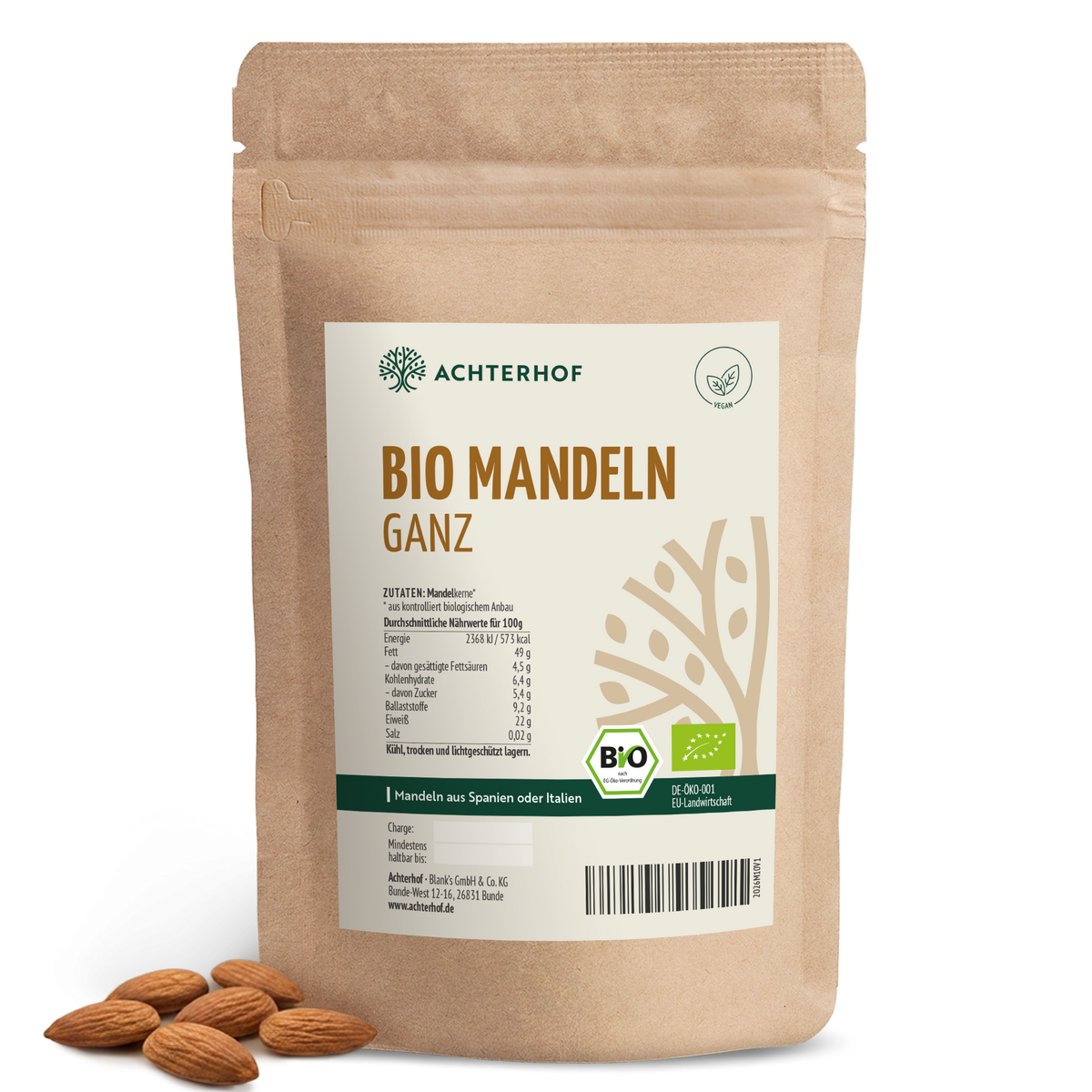 Bio Mandeln (250g)