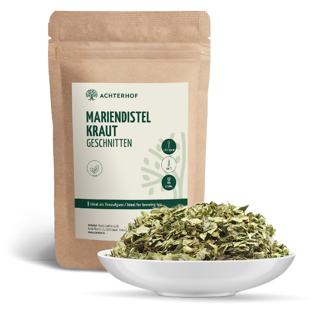 Mariendistelkraut geschnitten (1000g)