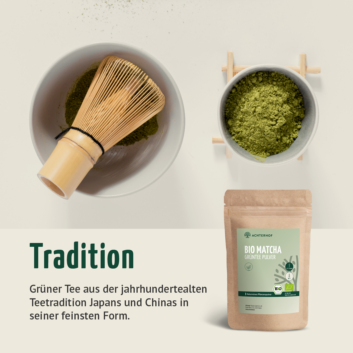 Bio Matcha Grüntee Pulver (250g)