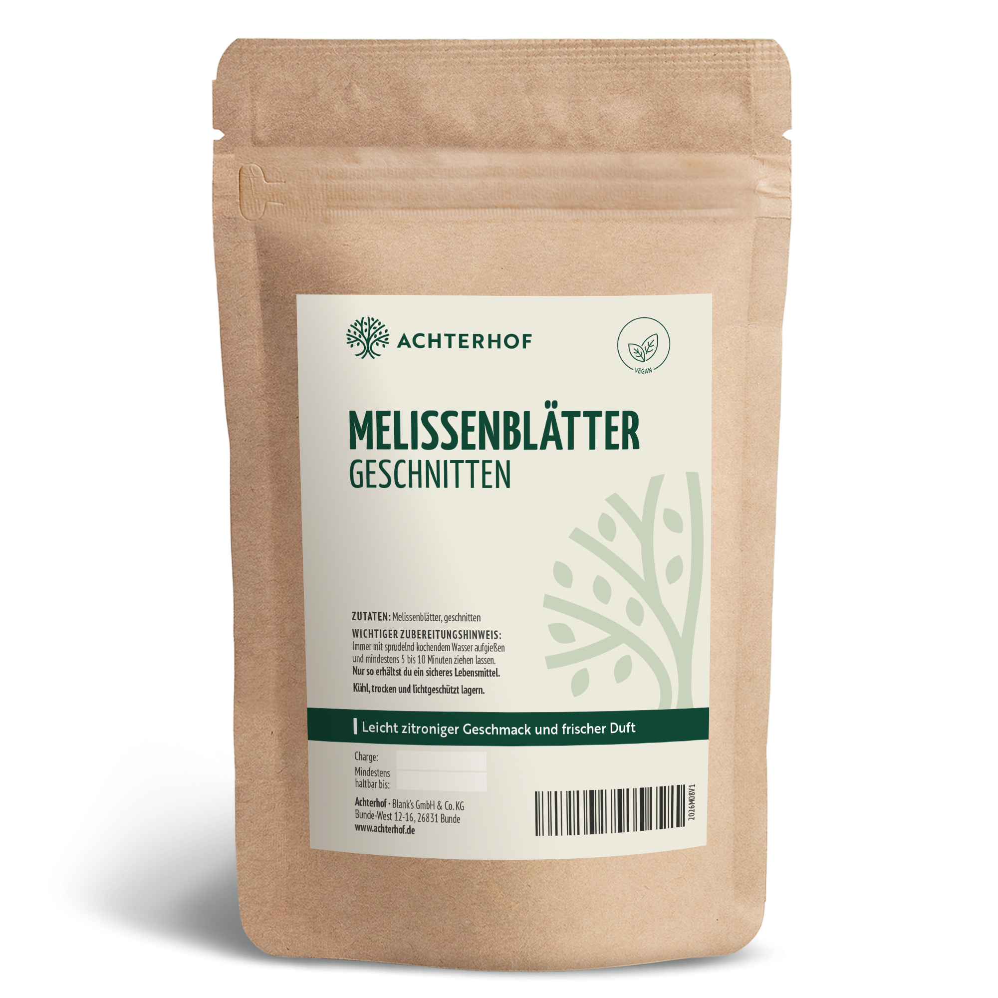 Melissenblätter geschnitten (1000g)