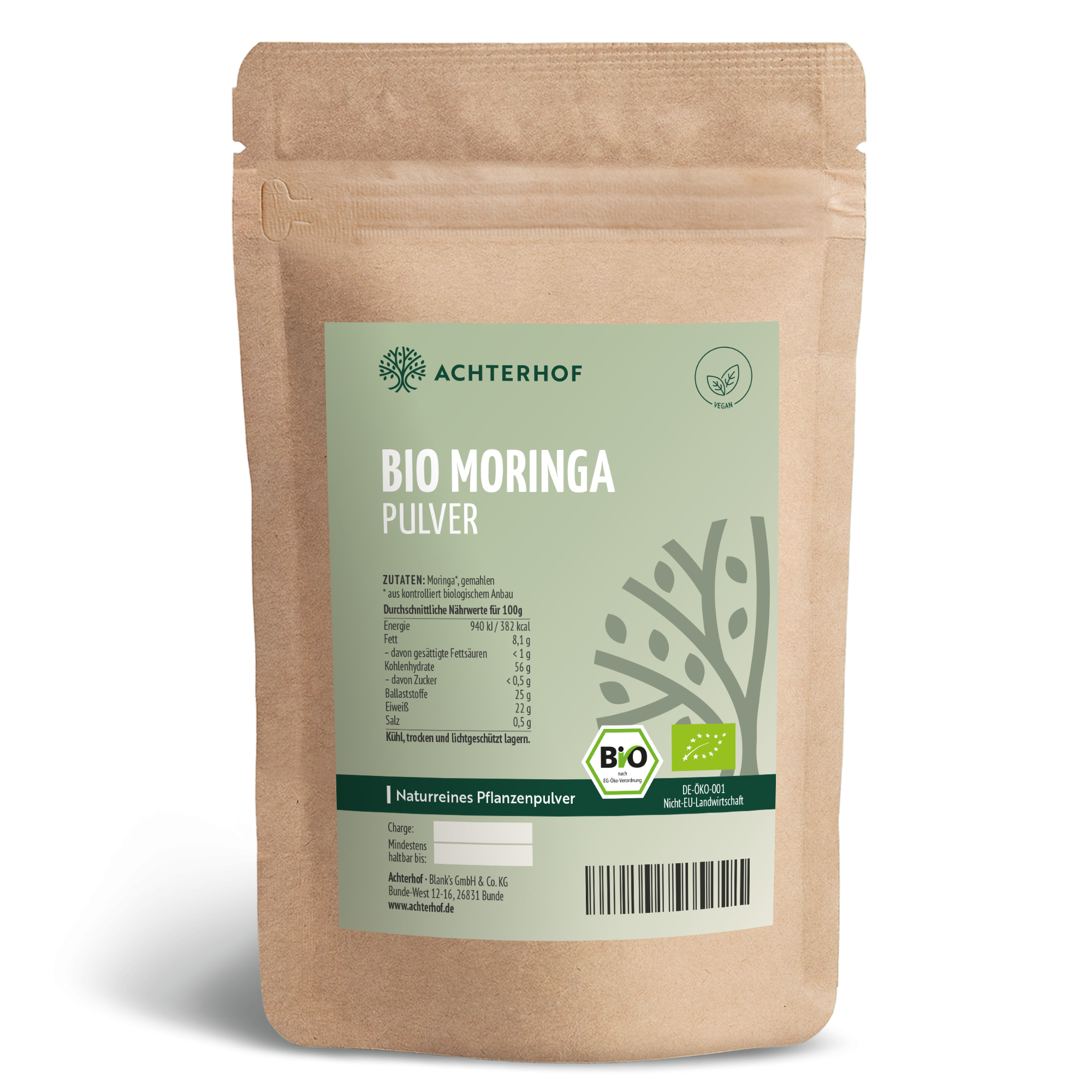 Bio Moringa Pulver (1000g)