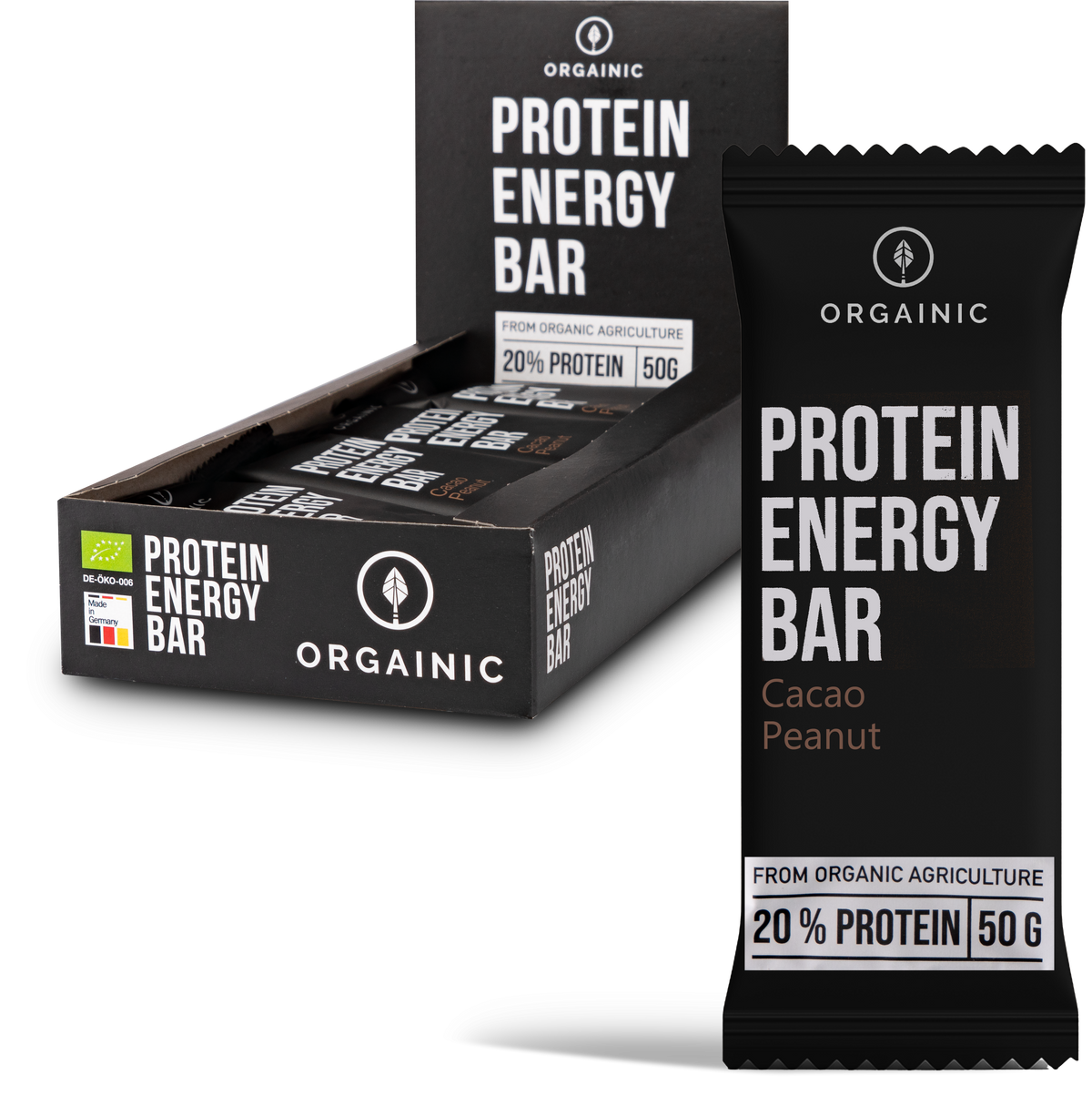 Bio Protein Energy Bars Cacao Peanut (12x50g)