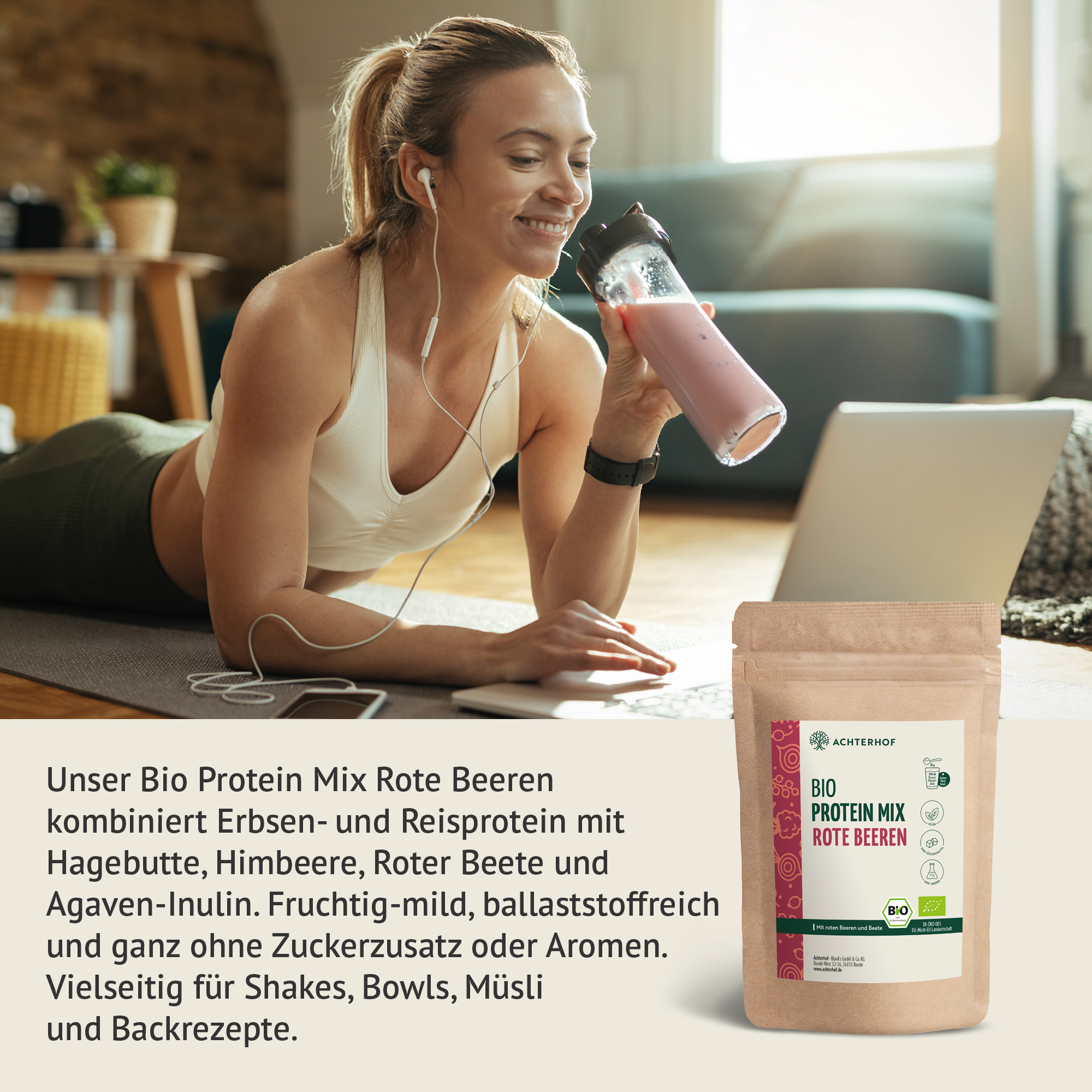 Bio Protein Mix rote Beeren (500g)